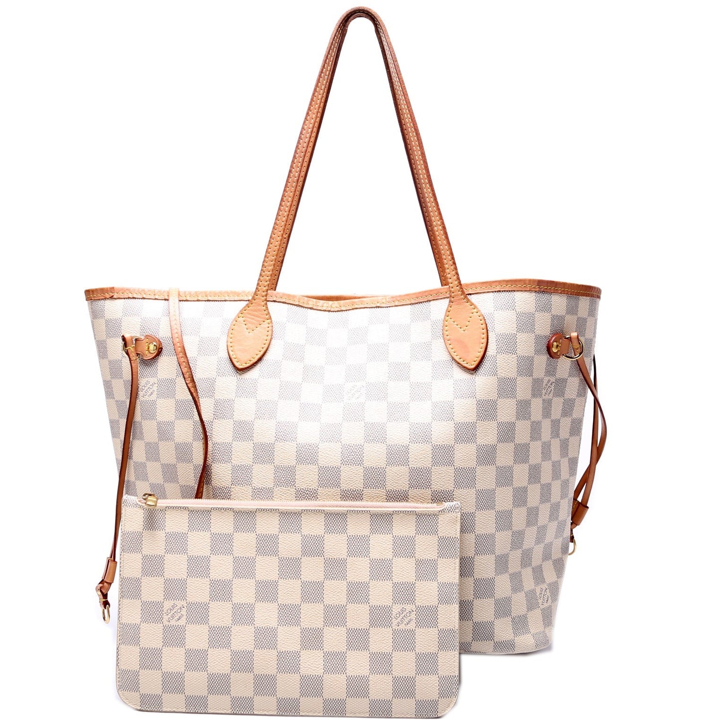 Louis Vuitton Neverfull MM W/ Wallet Damier Azur