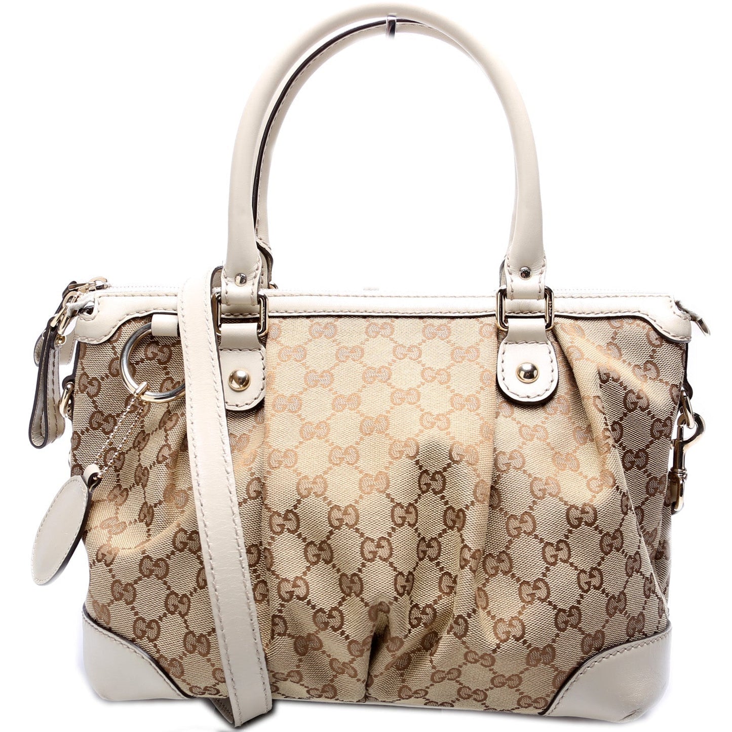 Gucci 247902 GG Canvas Sukey Satchel Bag