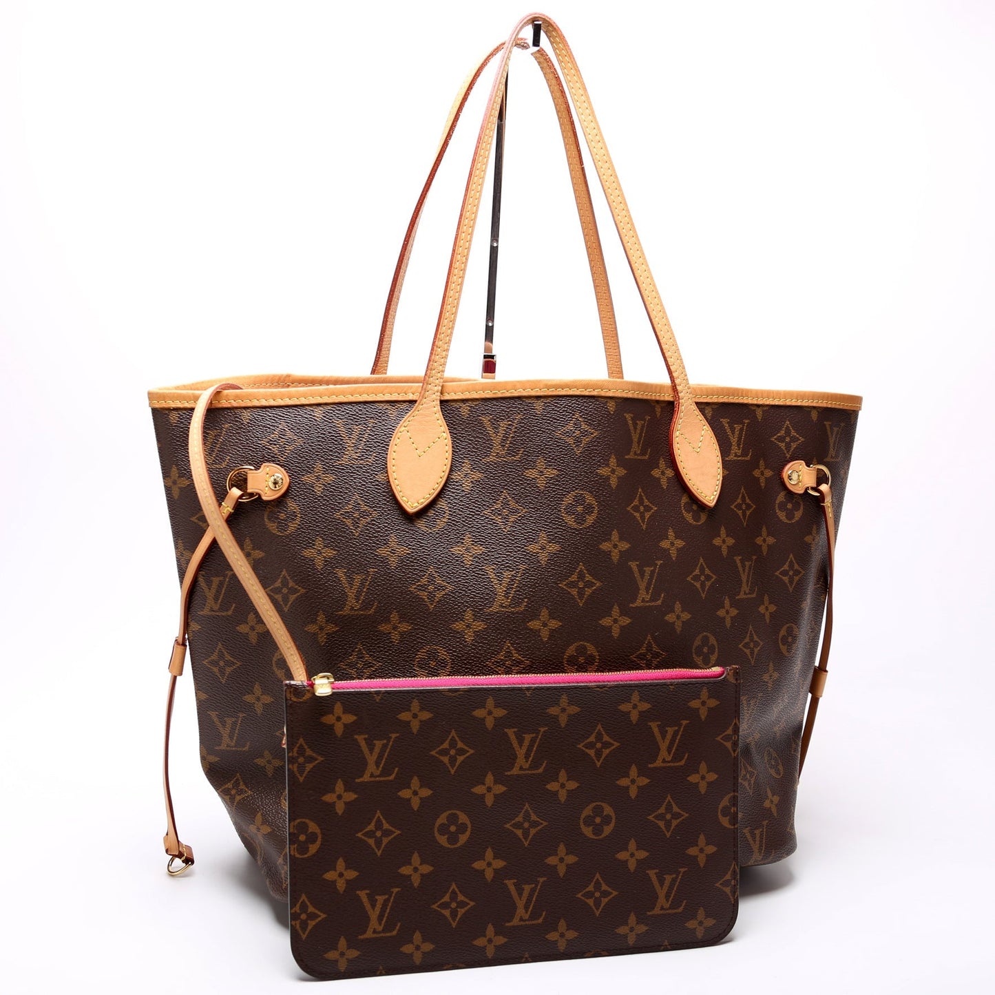 Louis Vuitton Neverfull w/Wallet MM Monogram