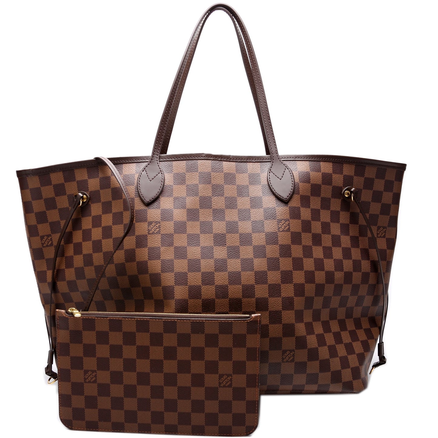 Louis Vuitton Neverfull w/Wallet GM Damier Ebene