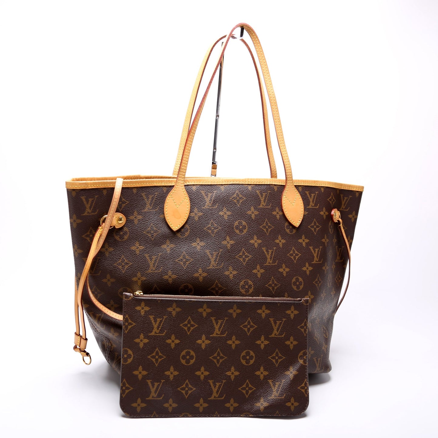 Louis Vuitton Neverfull W/Wallet MM Monogram