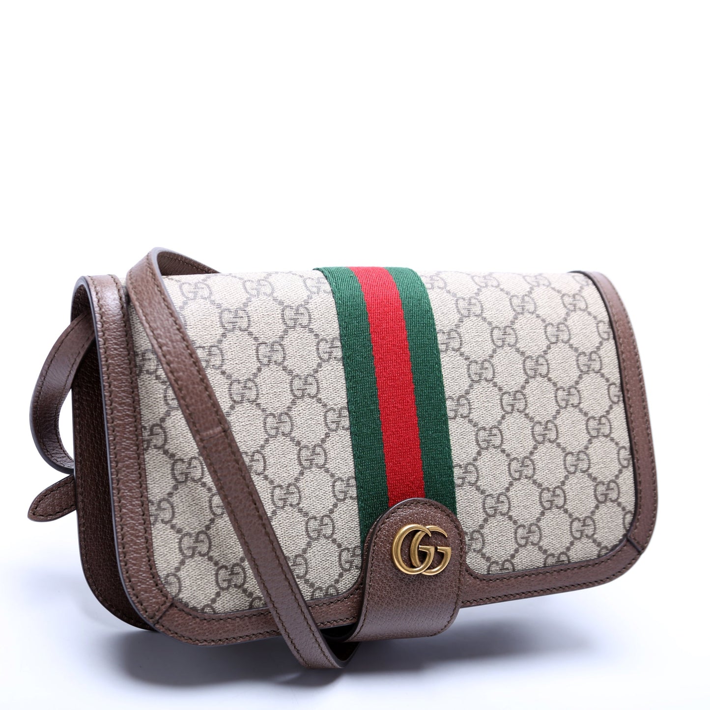 Gucci 548304 GG Supreme Ophidia Flap Bag