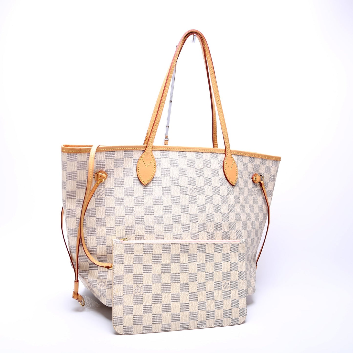 Louis Vuitton Neverfull w/Wallet MM Damier Azur