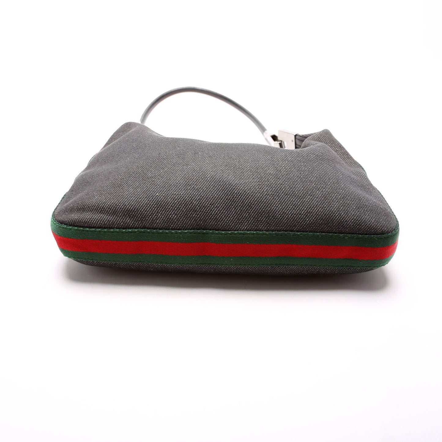 Gucci 01233 Canvas Web Clasp Hobo Bag