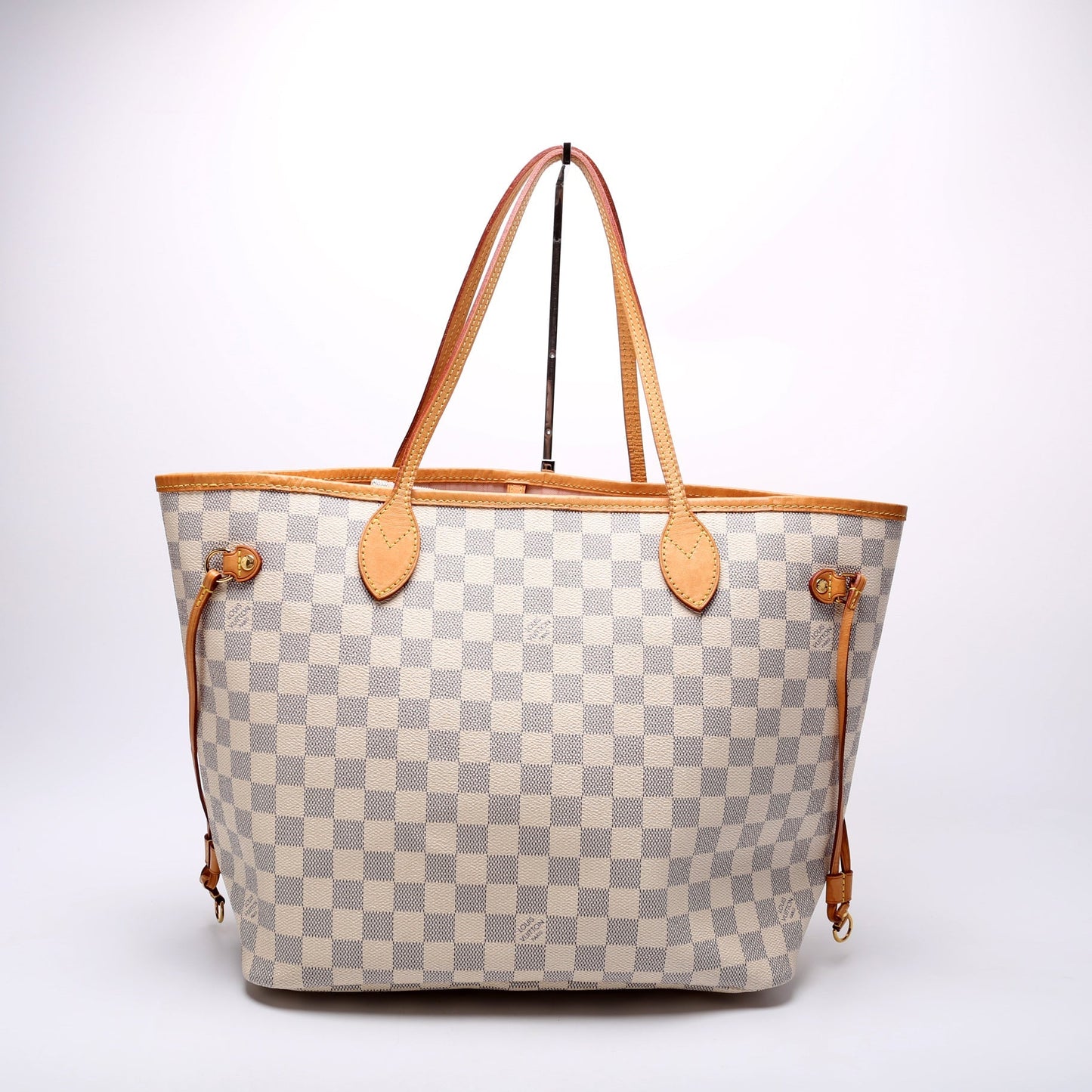 Louis Vuitton Neverfull w/ Wallet MM Damier Azur