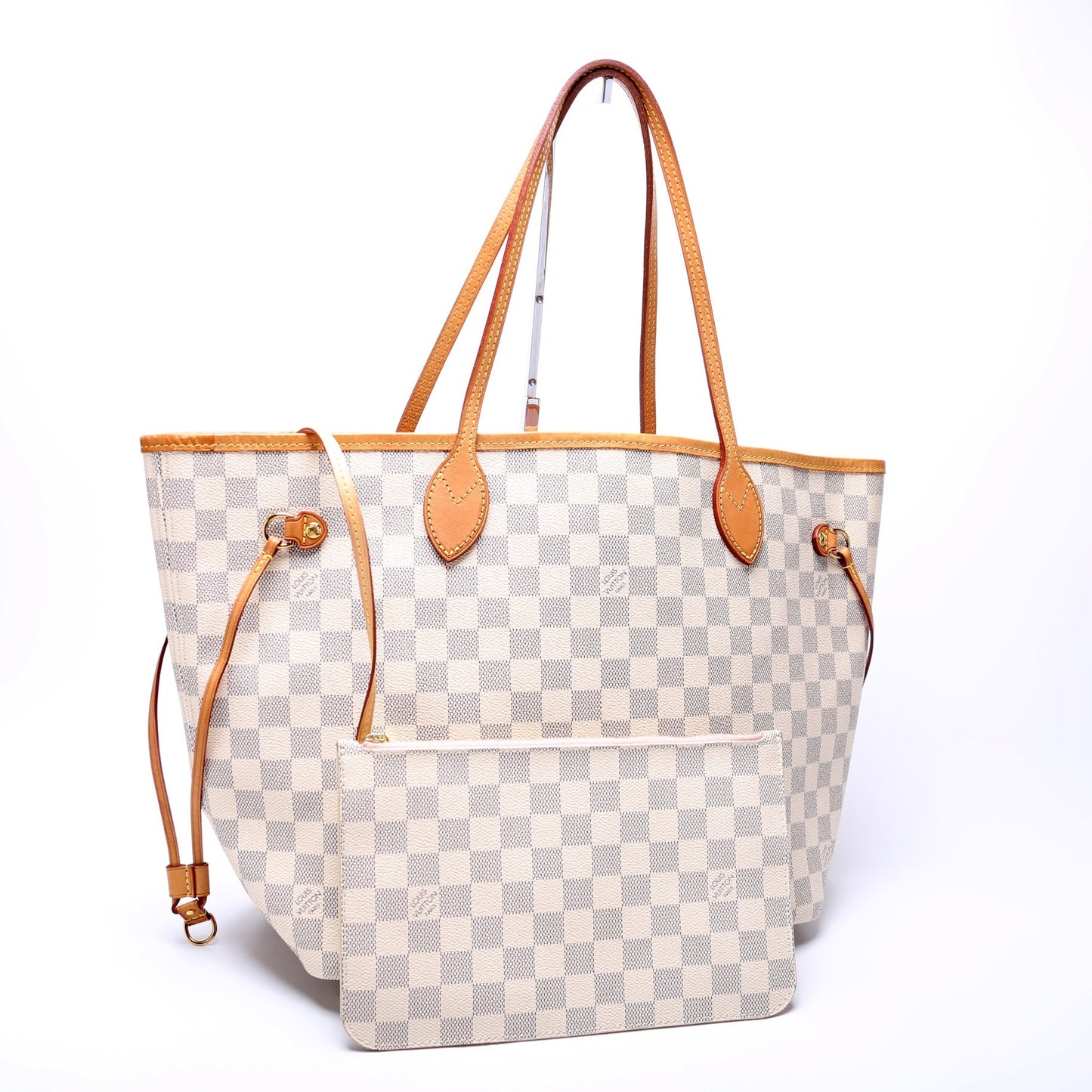Louis Vuitton Neverfull w/Wallet MM Damier Azur