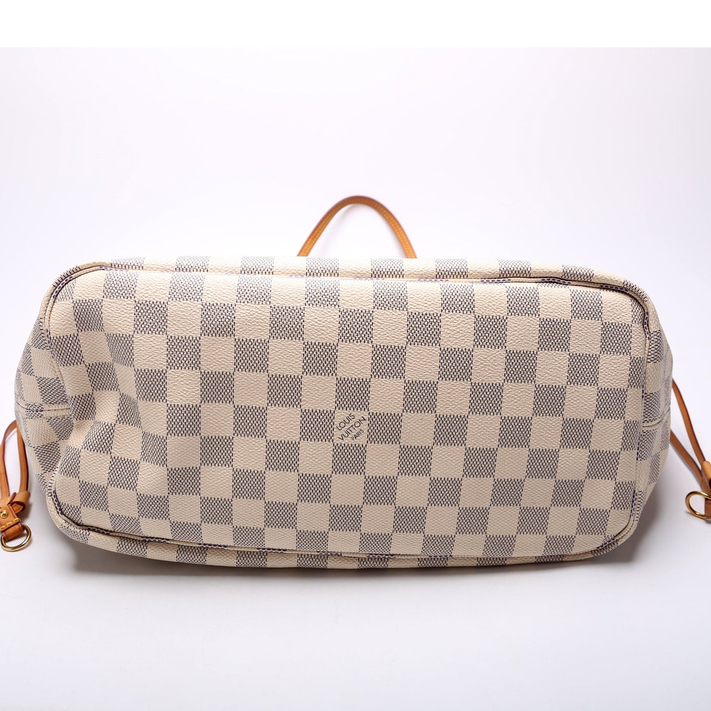 Louis Vuitton Neverfull w/Wallet MM Damier Azur