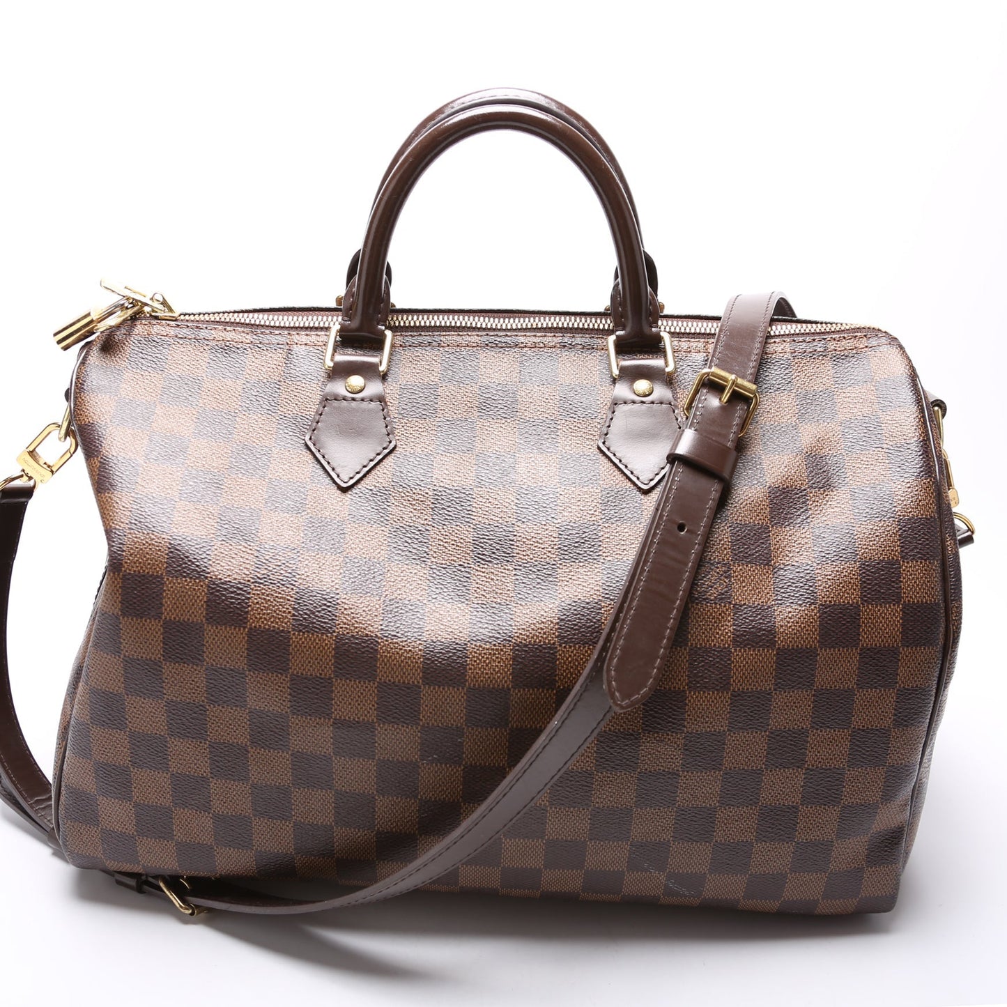 Louis Vuitton Speedy 35 w/Strap Damier Ebene