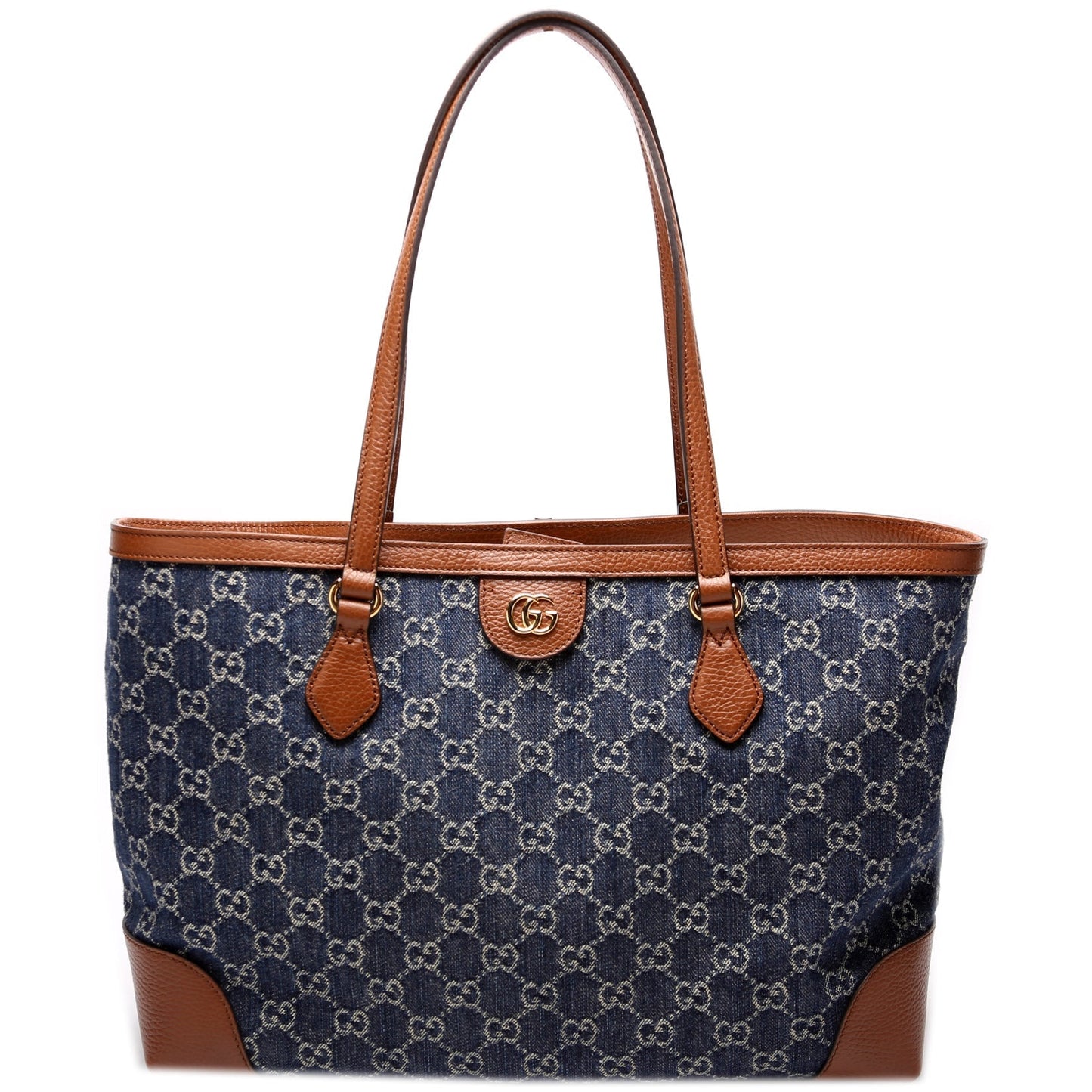 Gucci 631686 Ophidia GG Denim Tote Bag