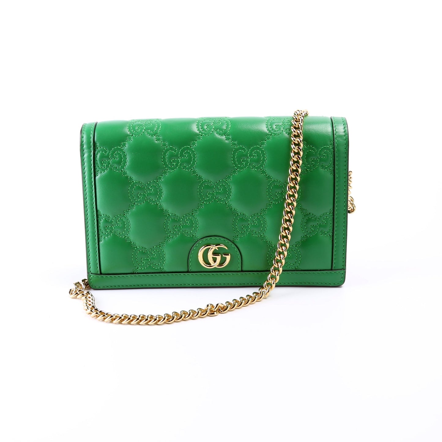 Gucci 723787 GG Matelasse Chain Wallet Bag