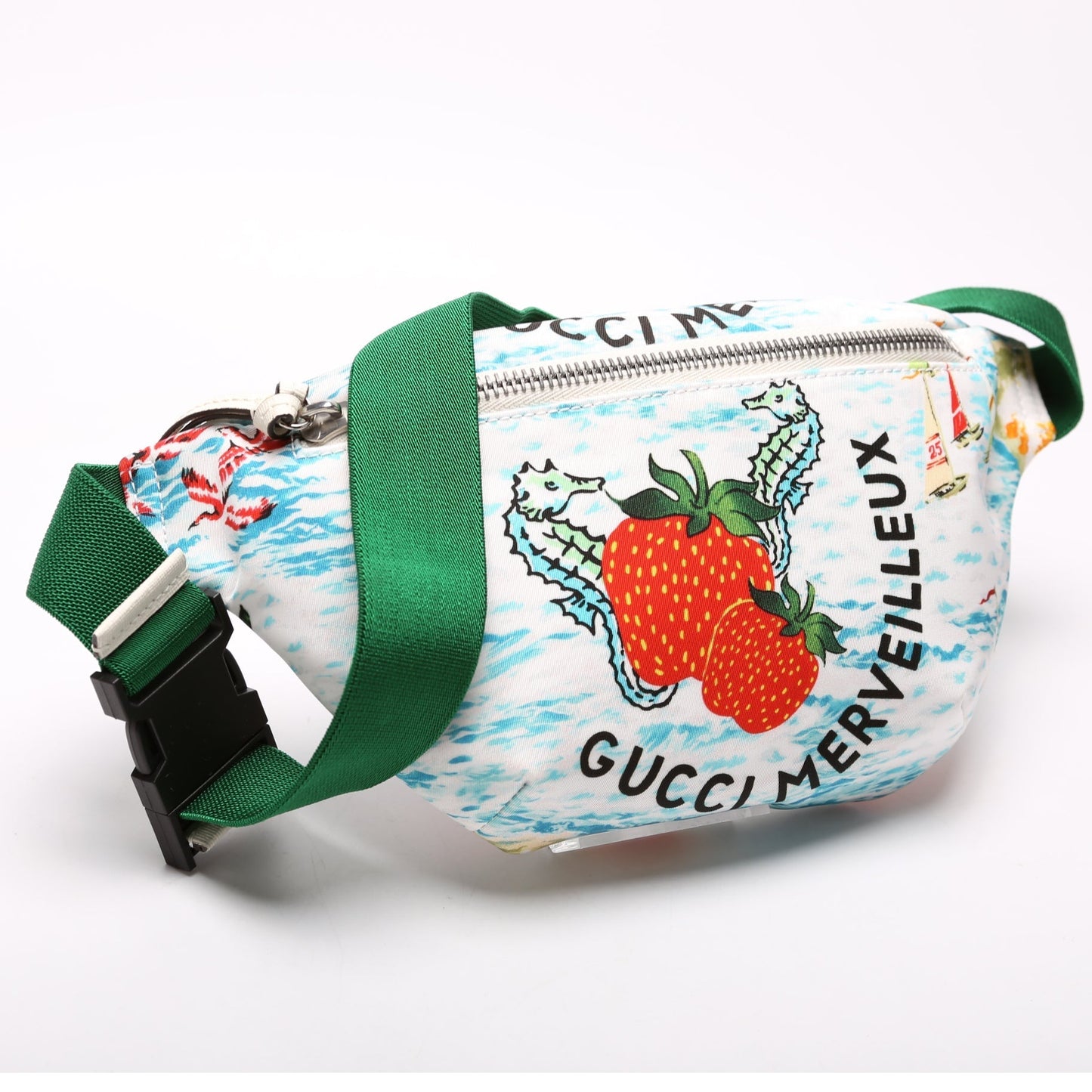 Gucci 502095 GG Supreme Strawberry Belt Bag