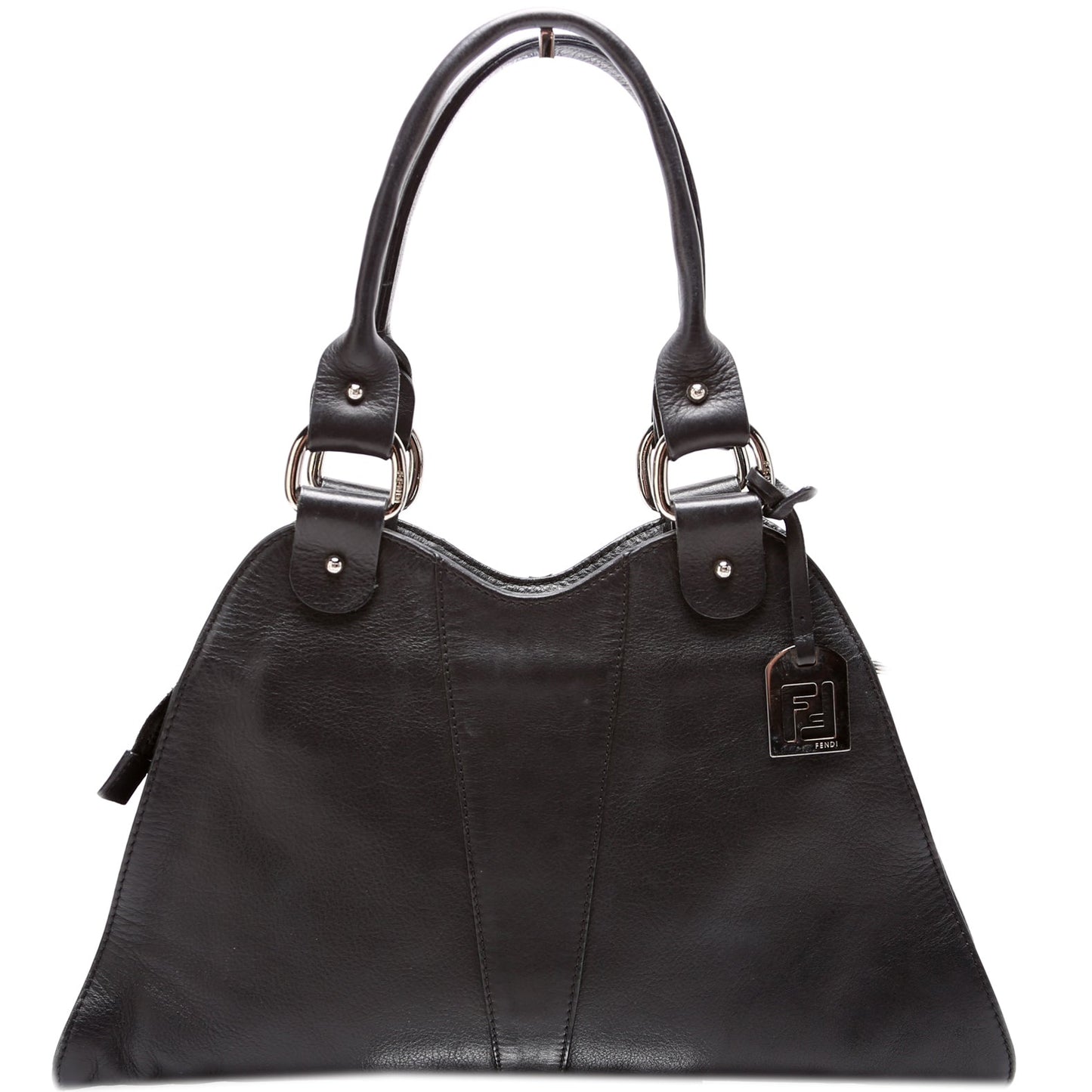 Fendi 8BR254 Devil Trapezio Leather Bag