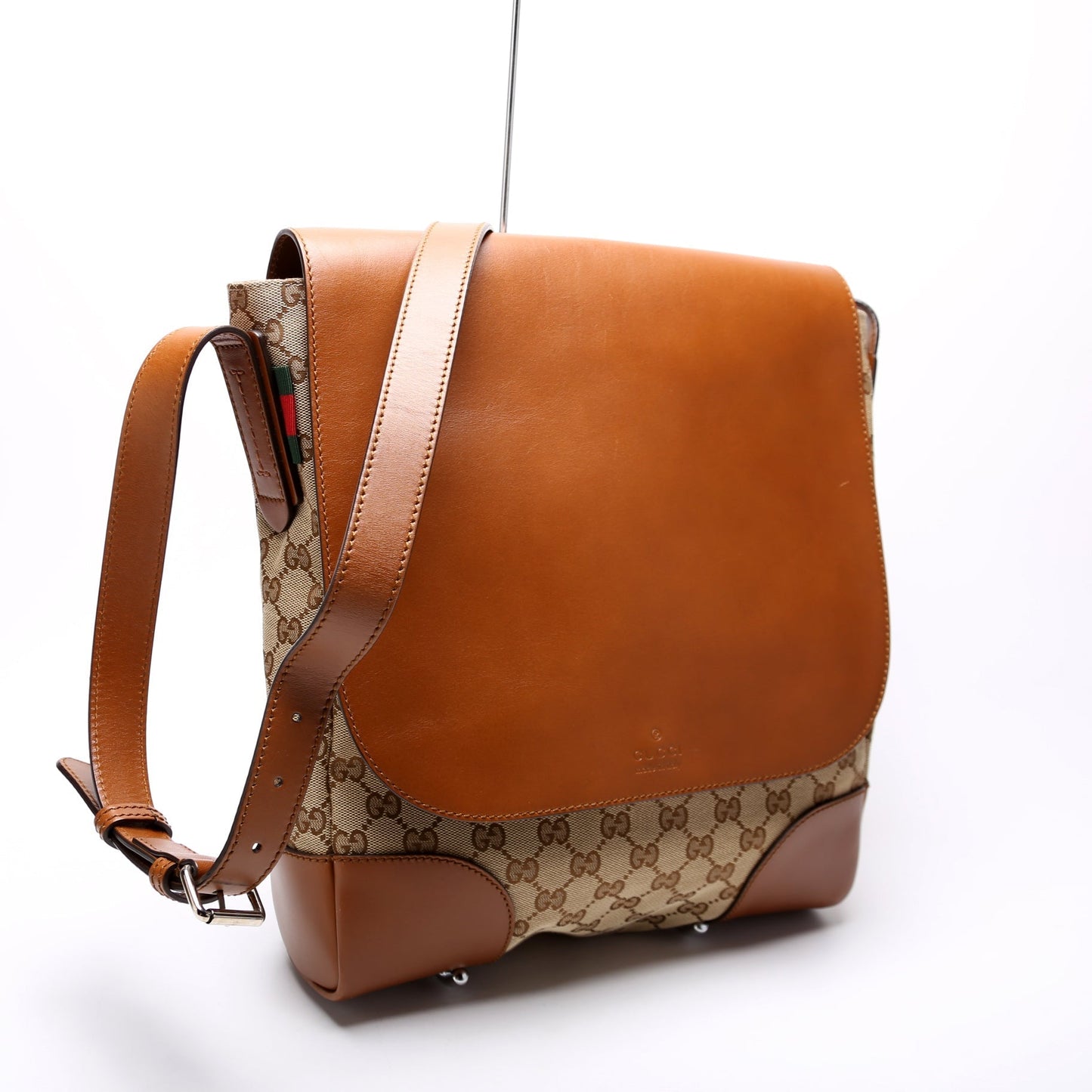 Gucci 322077 GG Canvas Vertical Messenger Bag