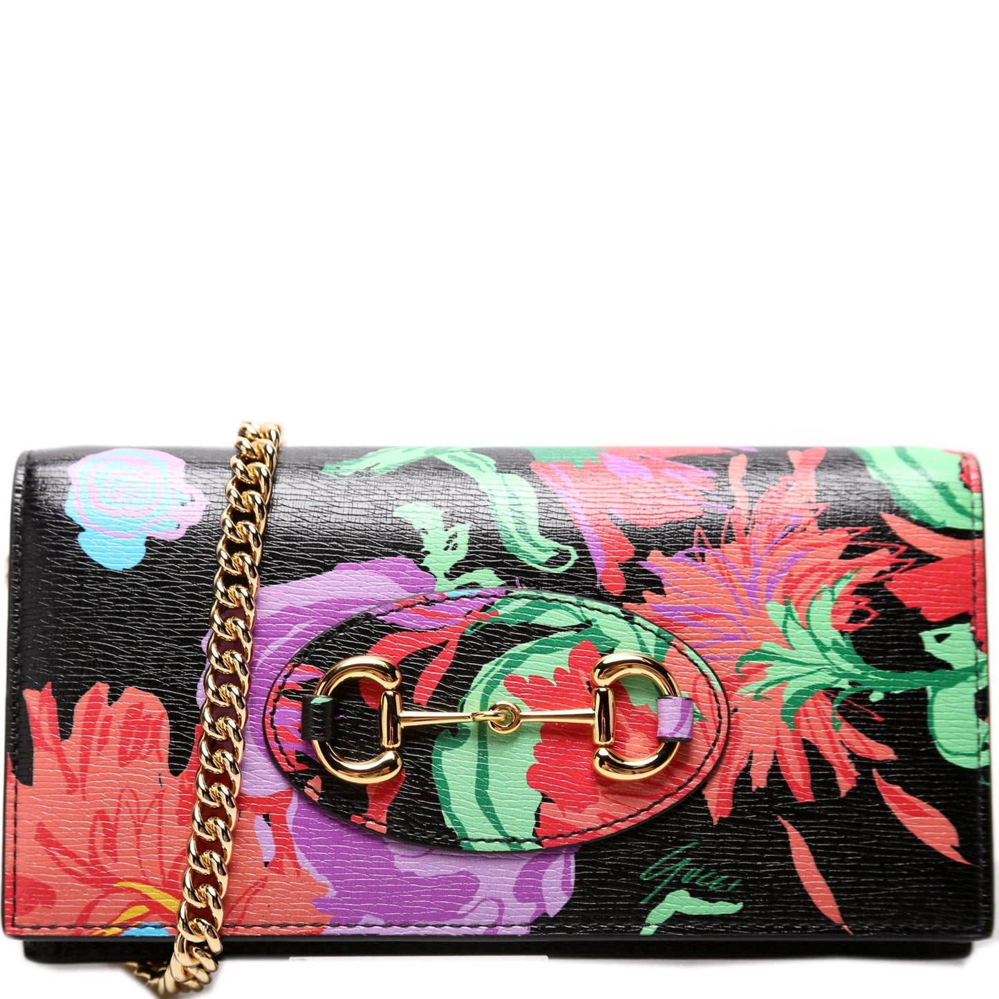 Gucci 621892 Horsebit 1955 Wallet W/Chain Bag