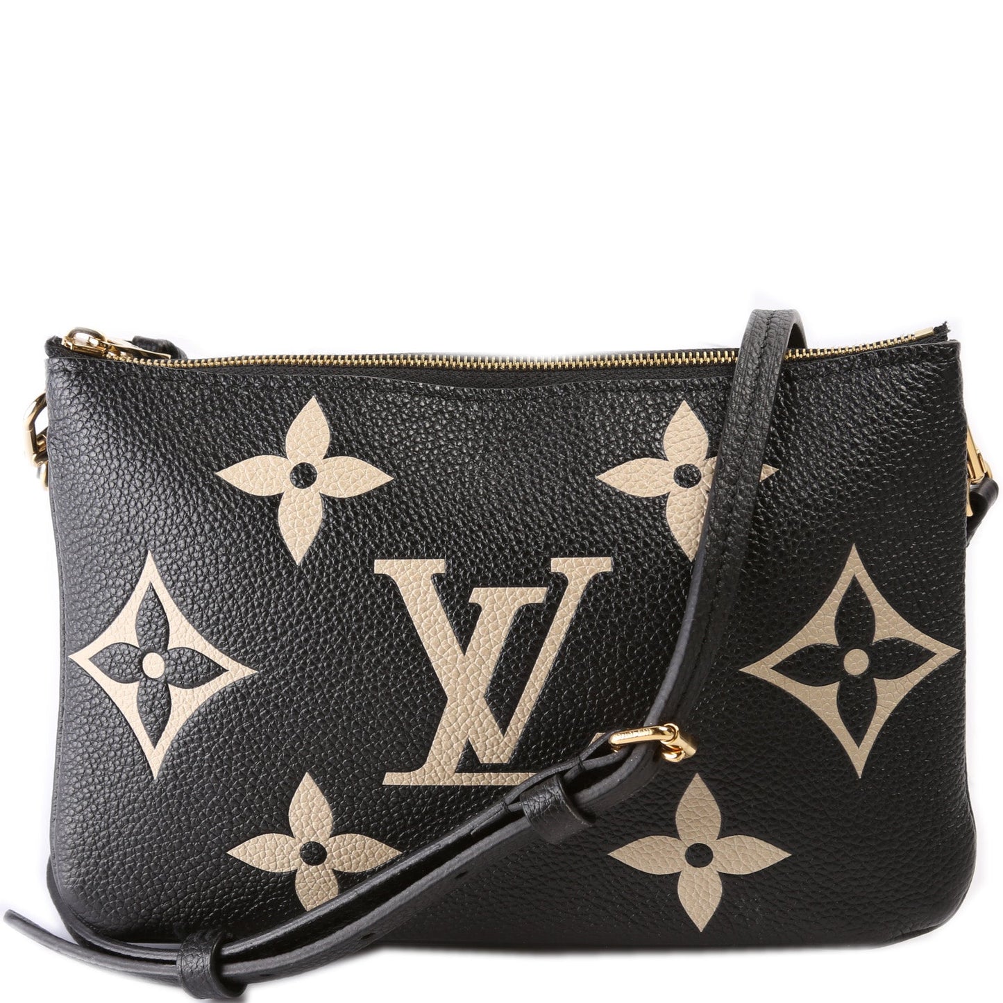Louis Vuitton Double Zip Pochette Bicolor Empreinte