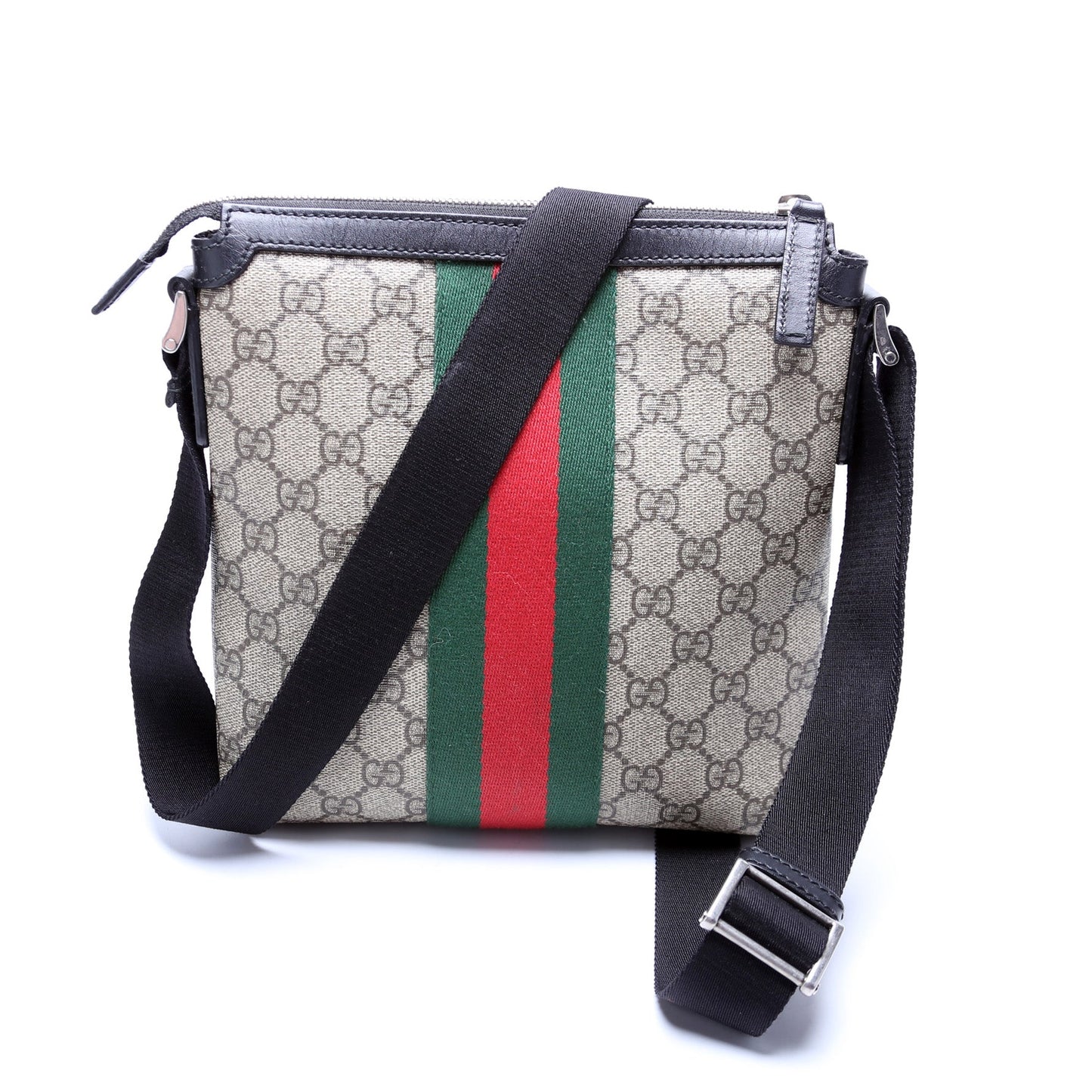Gucci 471454 GG Supreme Web Messenger Bag