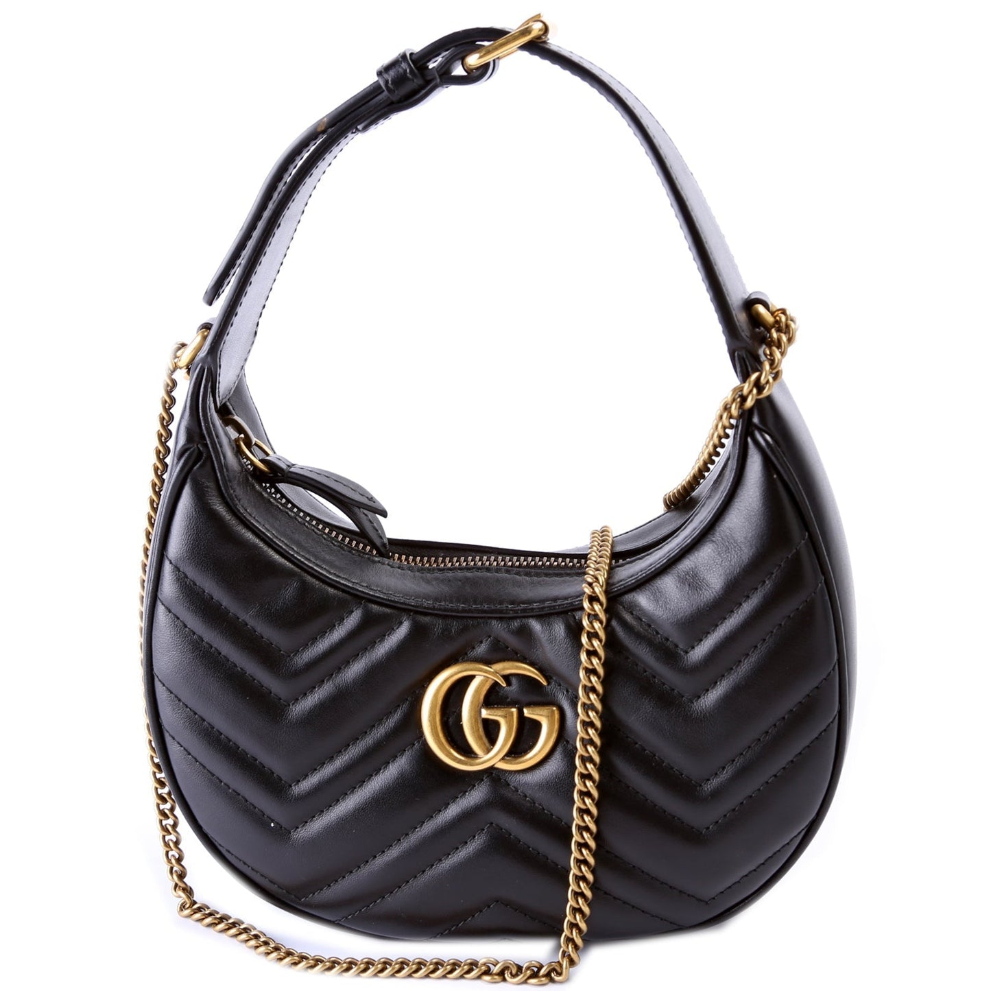 Gucci 699514 GG Marmont Half-Moon Mini Bag