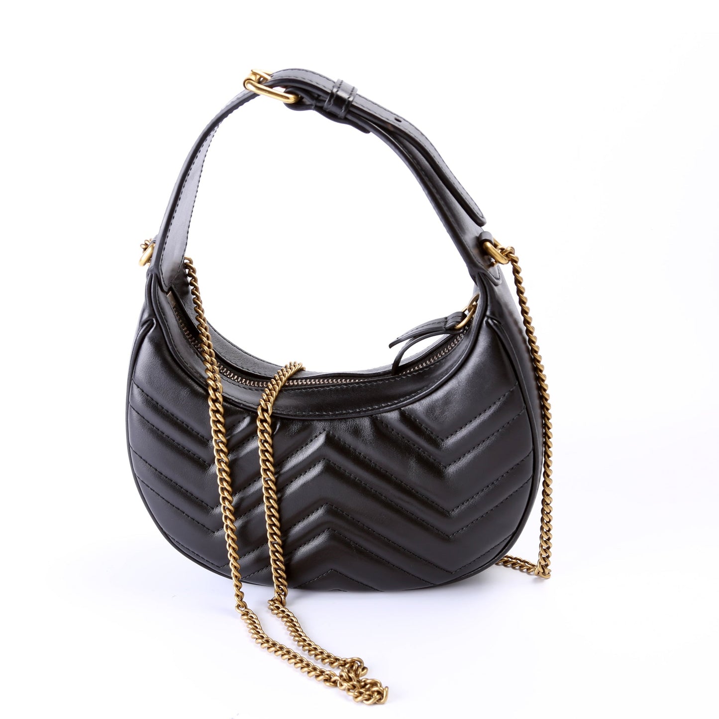 Gucci 699514 GG Marmont Half-Moon Mini Bag