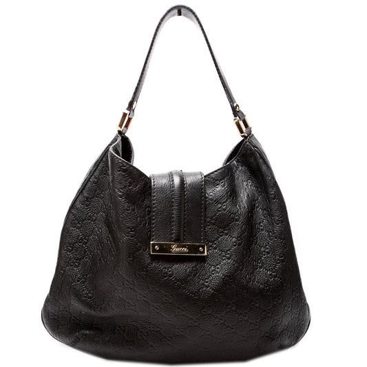 Gucci 233604 GG Leather Large Hobo Bag