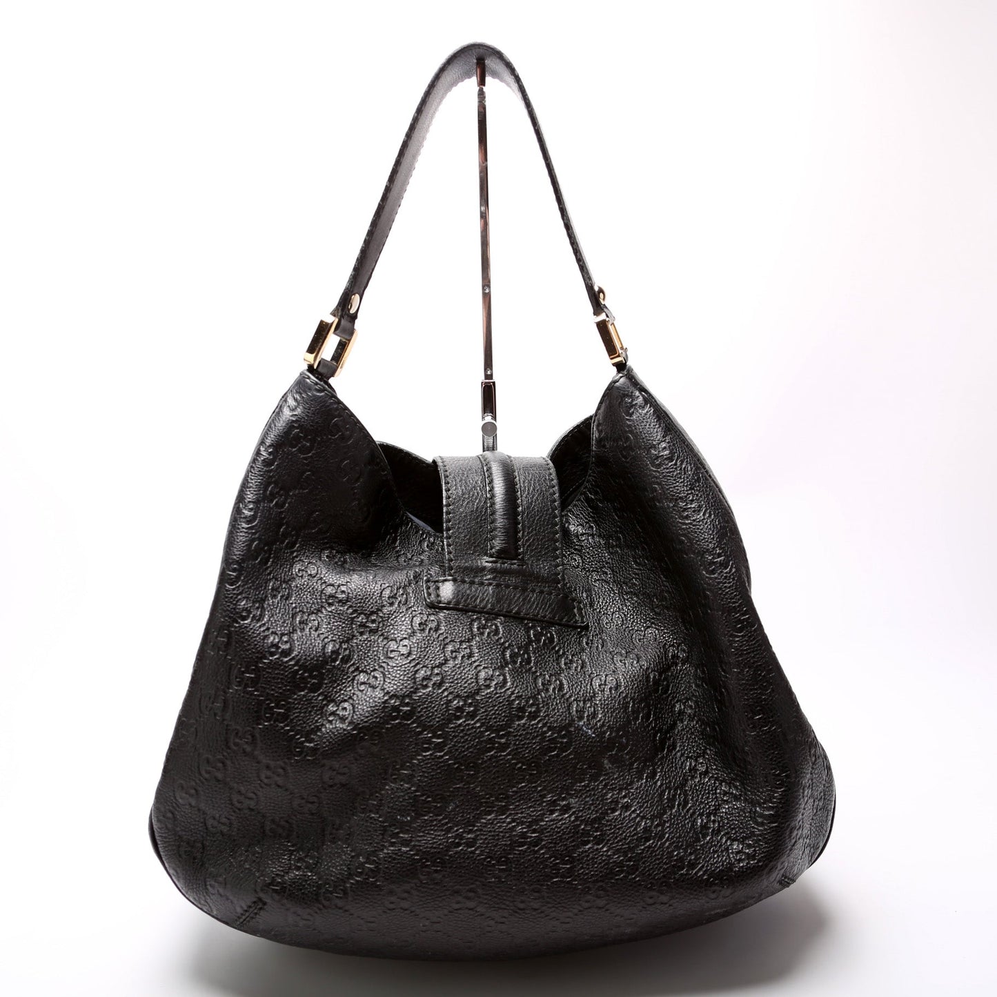 Gucci 233604 GG Leather Large Hobo Bag