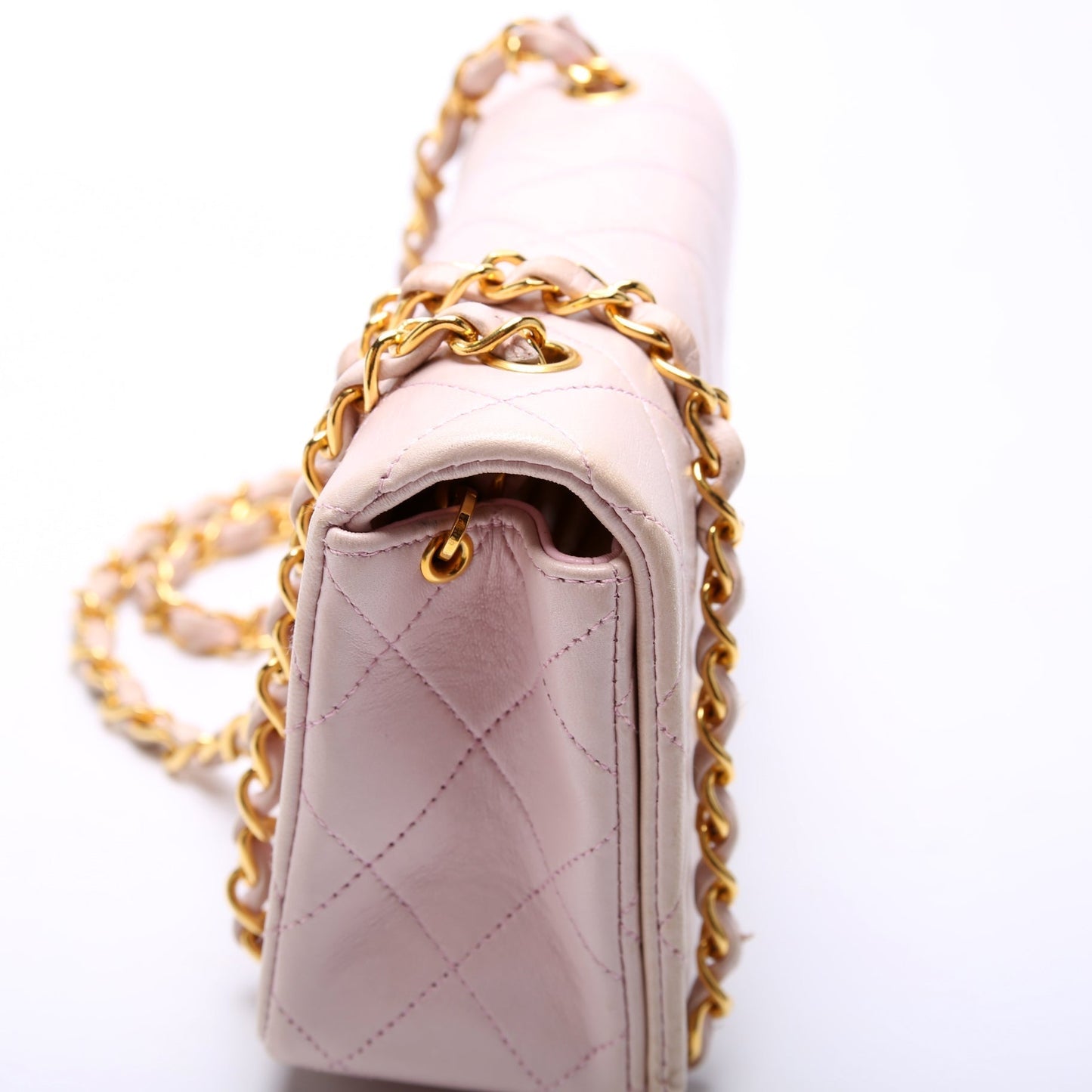 Chanel CC Full Flap Mini Quilted Lambskin Vintage Bag