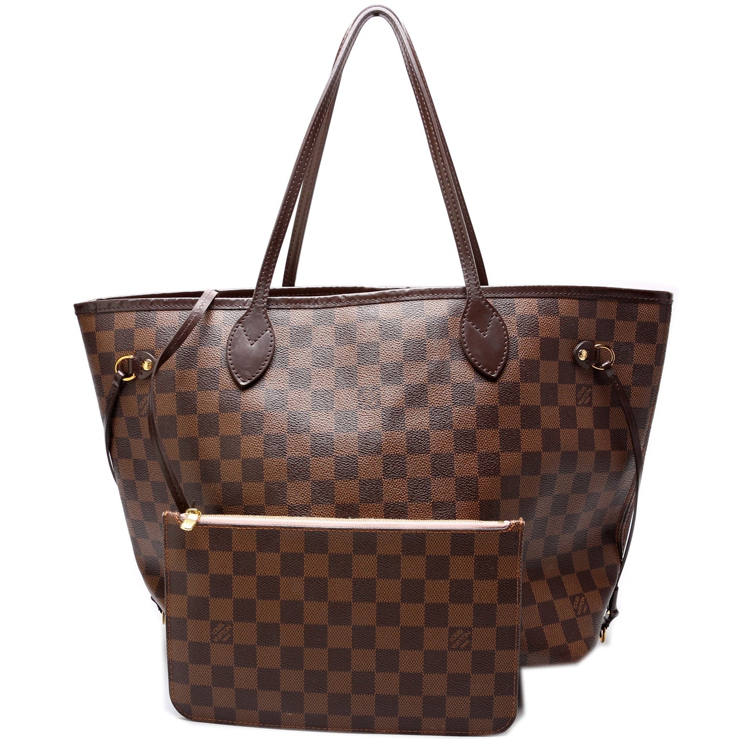 Louis Vuitton Neverfull MM W/ Wallet Damier Ebene