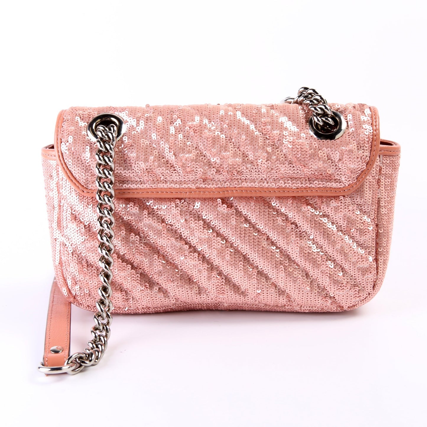 Gucci 446744 Marmont Sequin Shoulder Mini Flap Bag