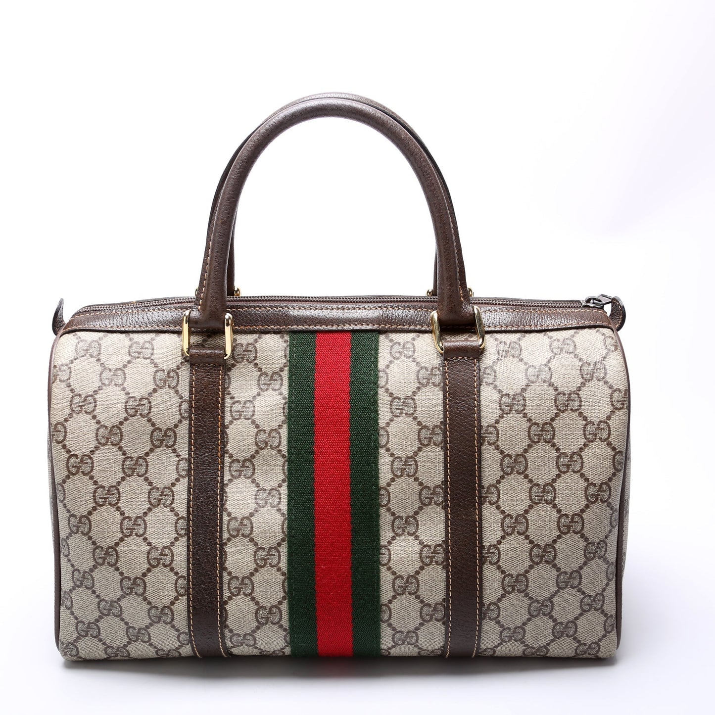 Gucci 24.012 Vintage GG Supreme Boston Bag