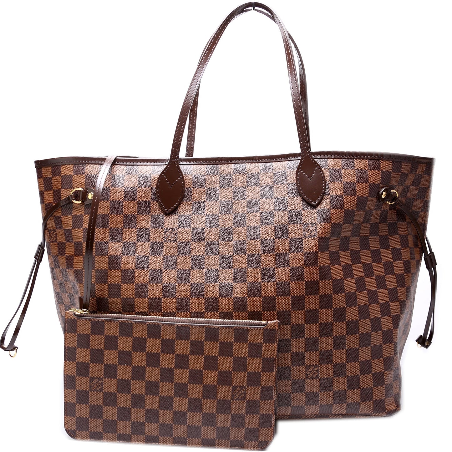 Louis Vuitton Neverfull W/Wallet GM Damier Ebene