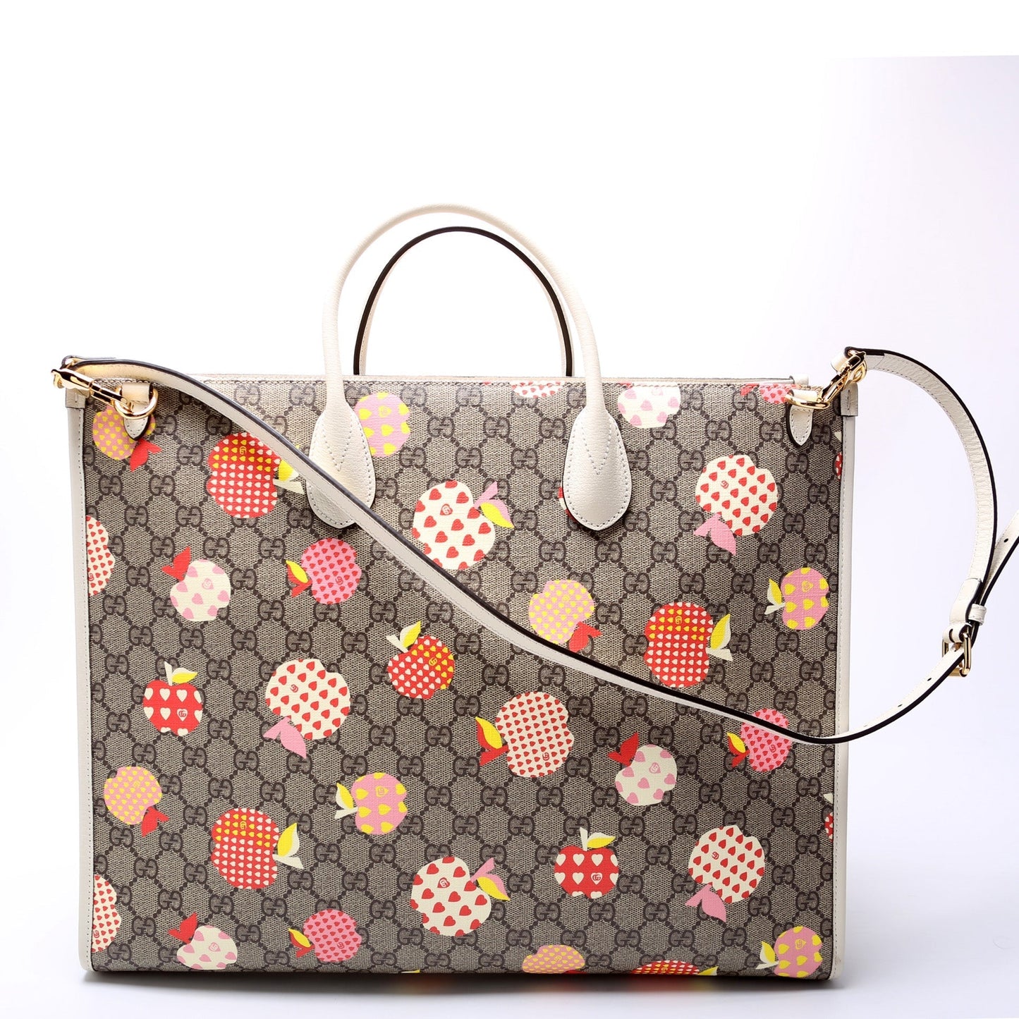Gucci 659980 Interlocking G Medium Tote Les Pommes Bag