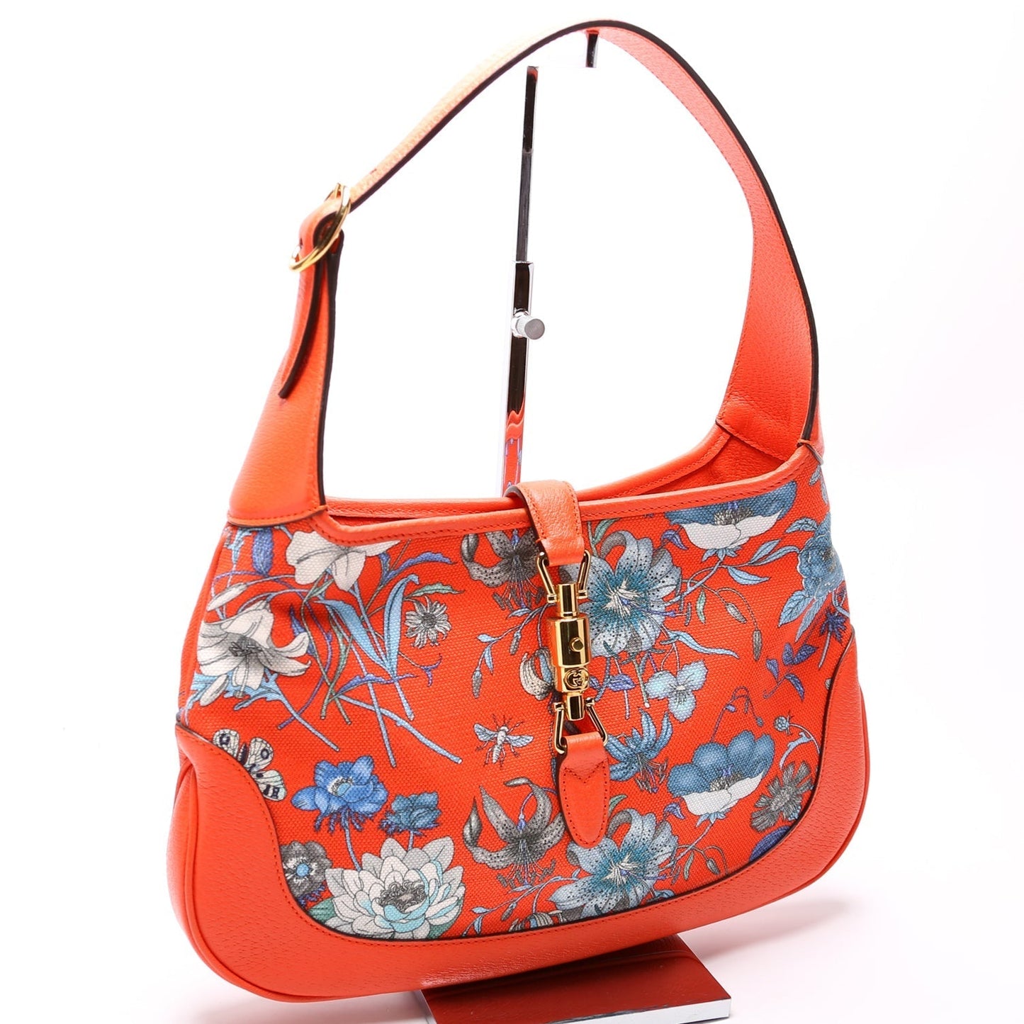 Gucci 550152 Jackie Medium Flora Canvas Hobo Bag