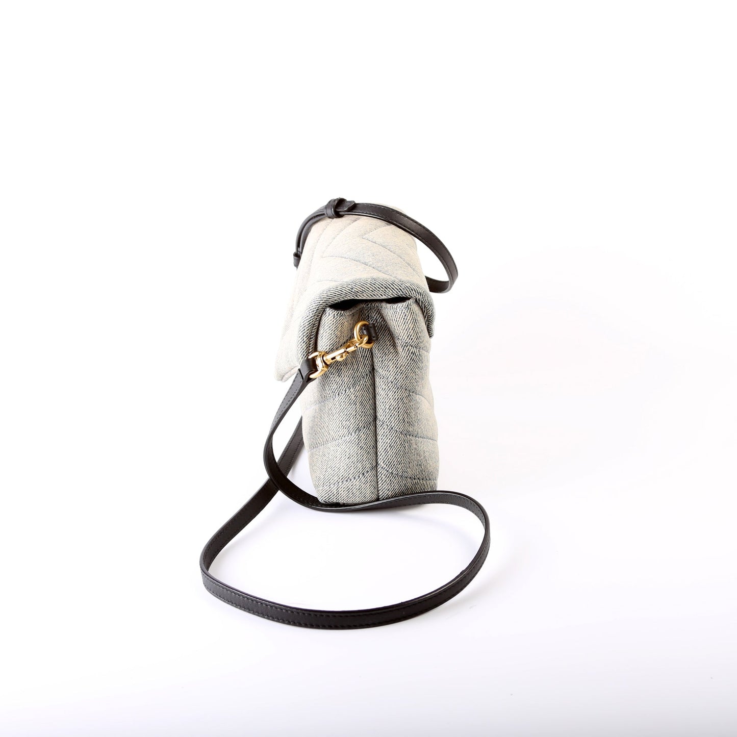 Saint Laurent Loulou Satchel Toy Crossbody Denim 678401 Bag