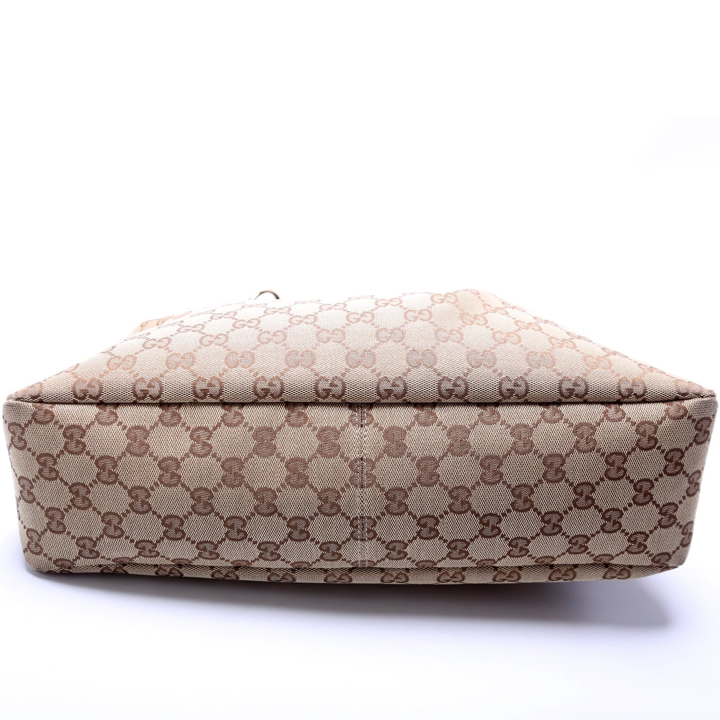 Gucci 115867 Horsebit GG Canvas Hobo Bag