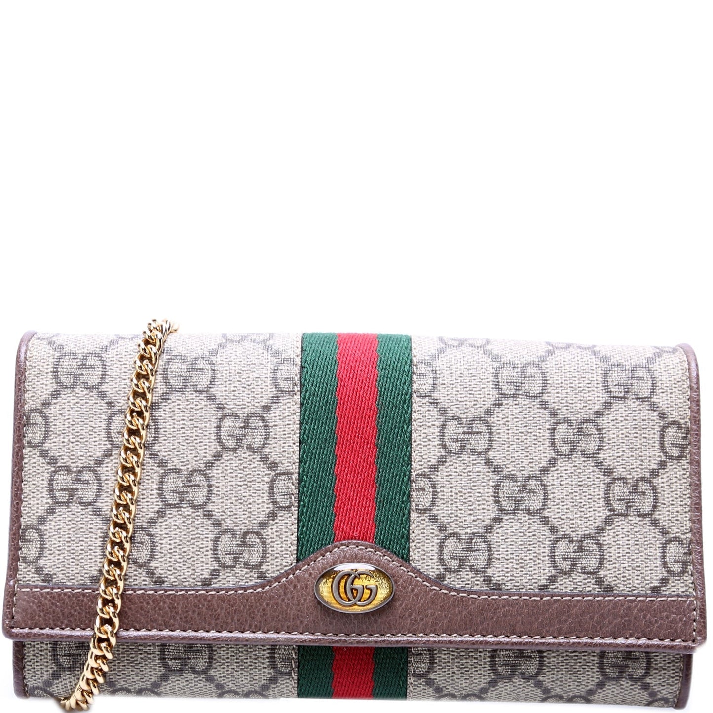 Gucci 546592 Ophidia GG Supreme Chain Wallet Bag