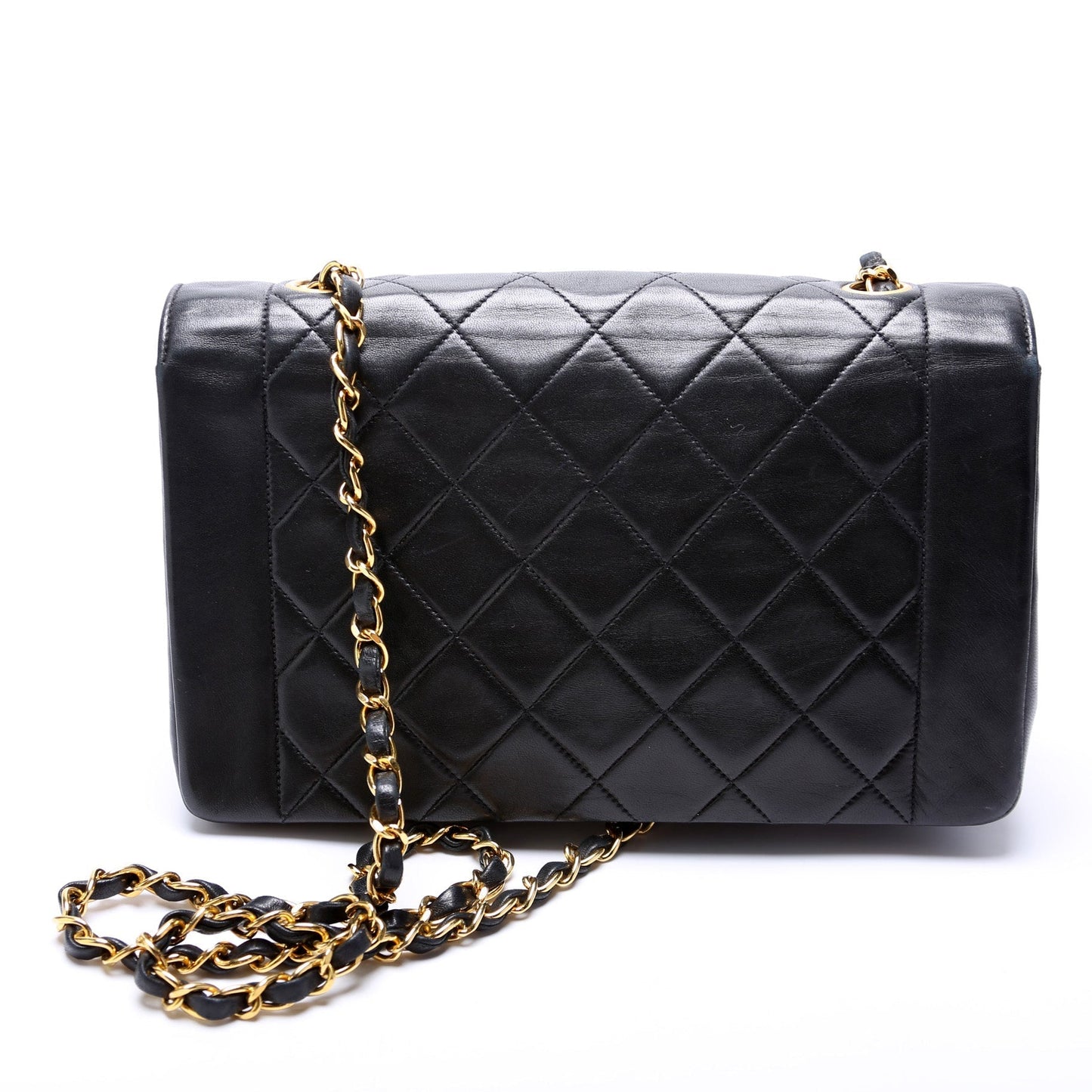 Chanel Vintage Geometric Diana Medium Flap Quilted Lambskin 2M Bag