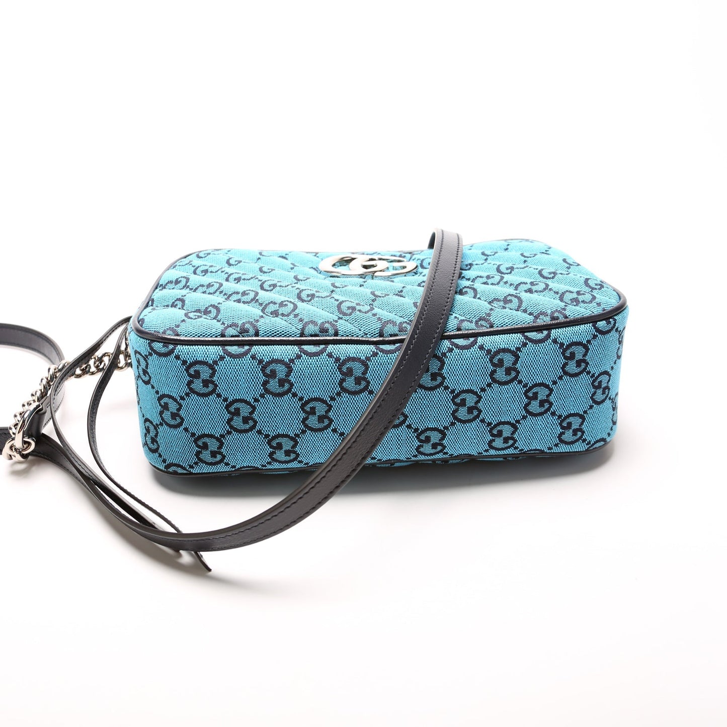 Gucci 447632 Marmont Small Multicolor Canvas Camera Bag