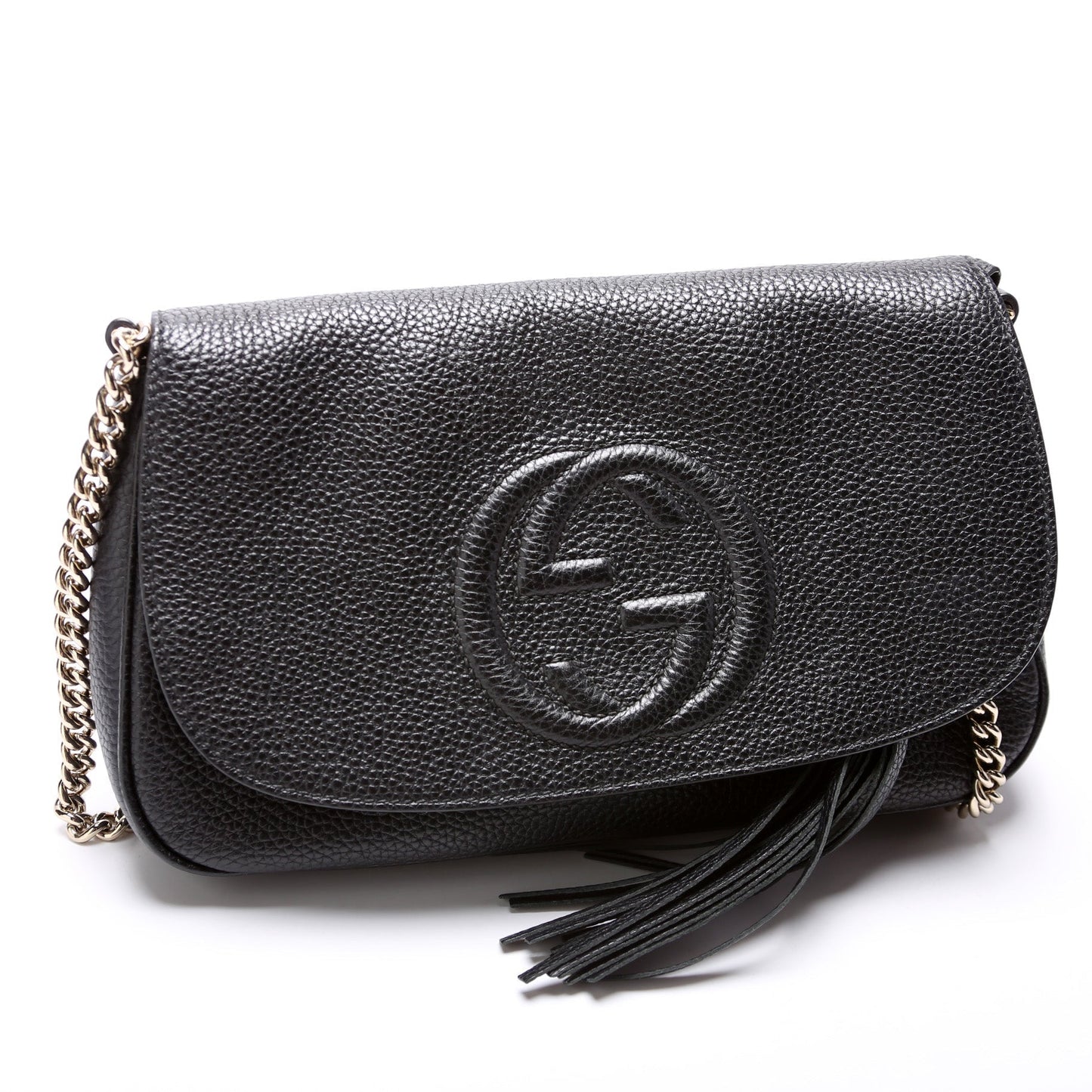 Gucci 536224 Soho Chain Tassel Flap Bag
