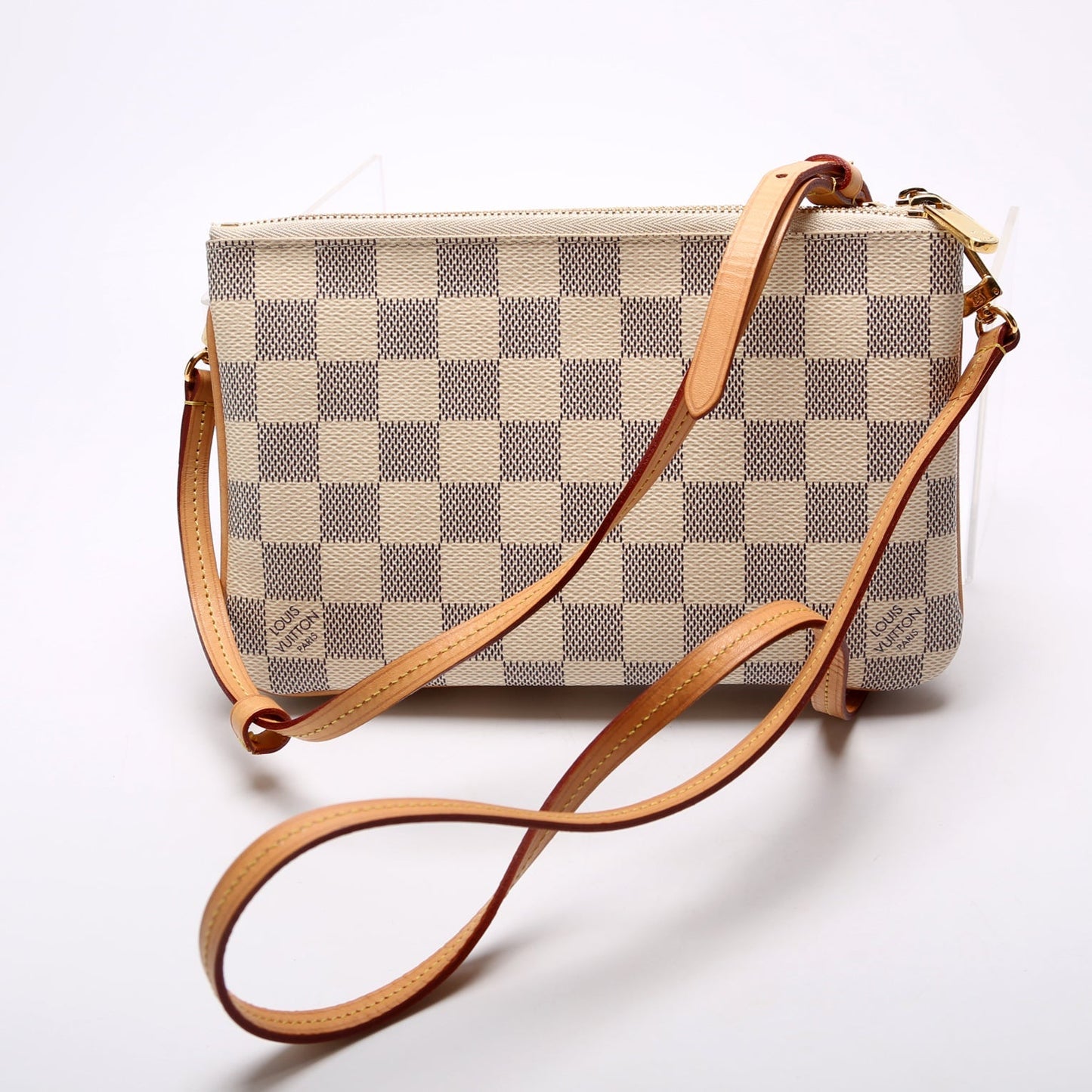 Louis Vuitton Double Zip Pochette Damier Azur
