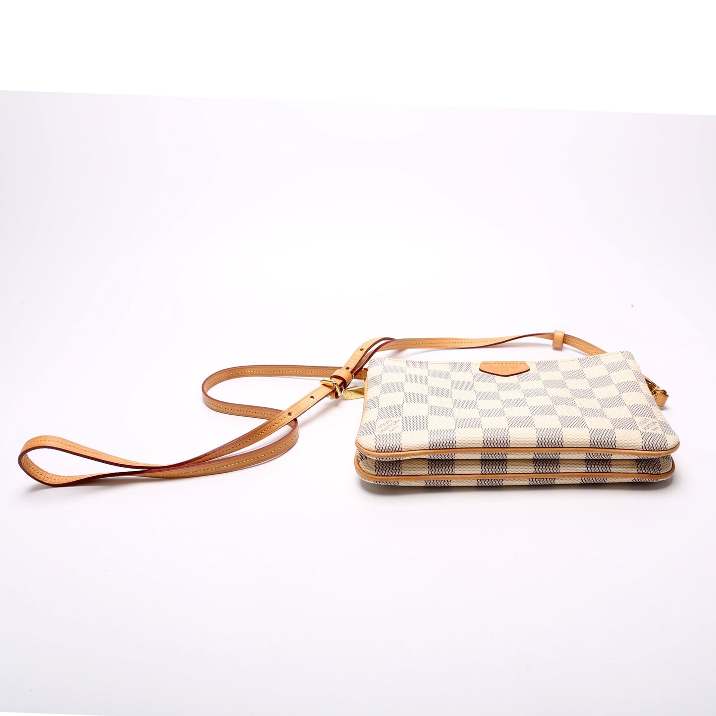 Louis Vuitton Double Zip Pochette Damier Azur