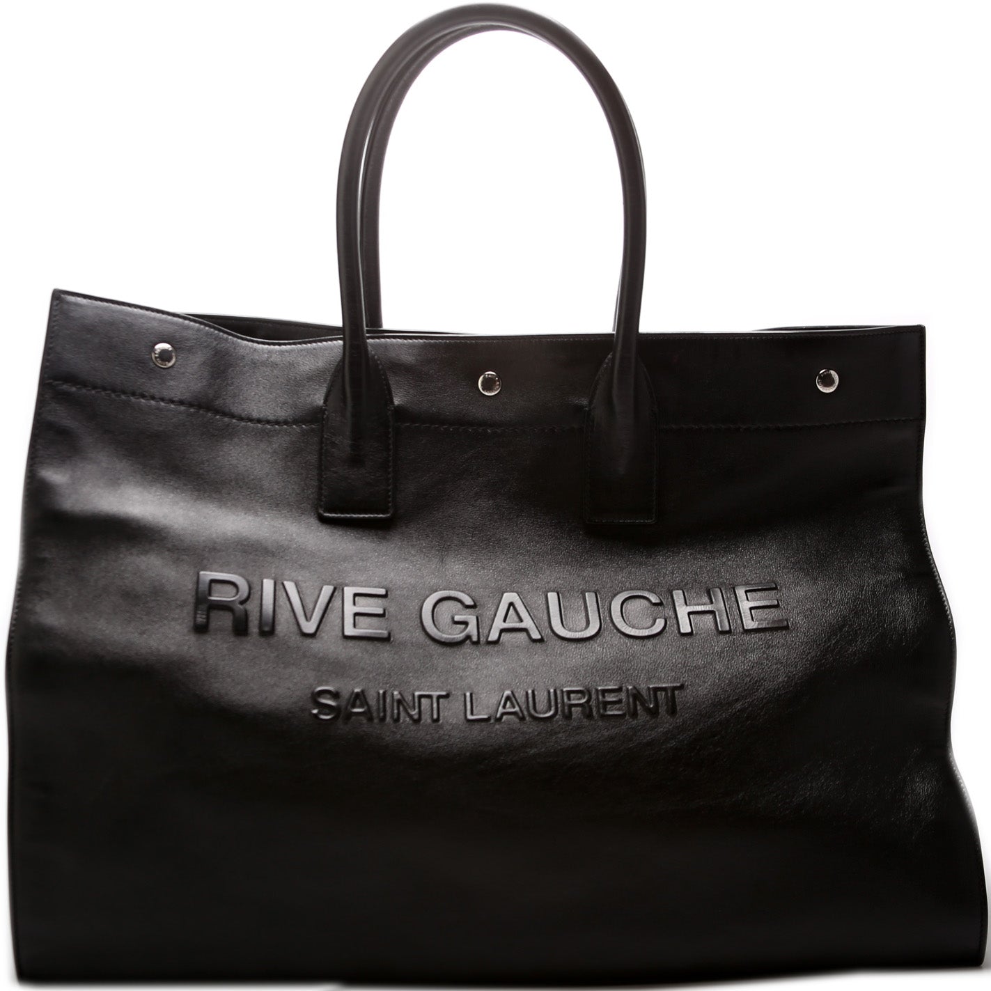 Saint Laurent Rive Gauche Leather Tote Bag