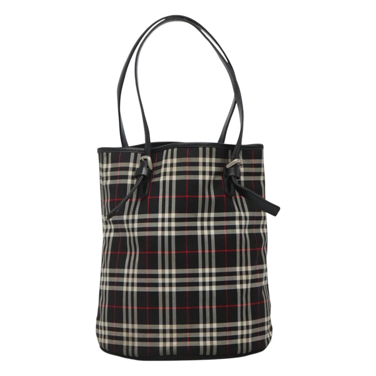 Burberry Nova Check Multicolour Synthetic Tote Bag ( )