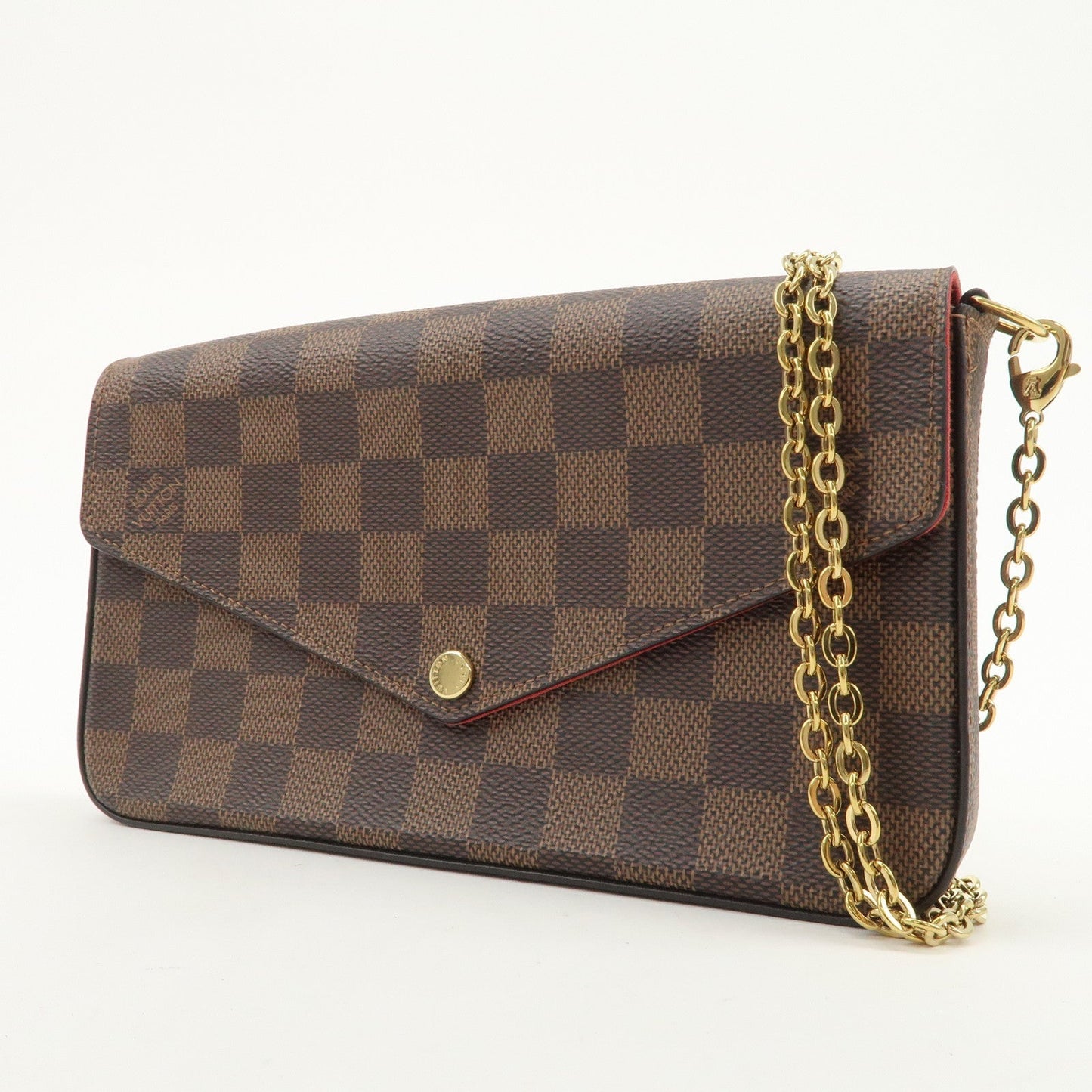Louis Vuitton Damier Pochette Felicie Shoulder Bag Brown M63032