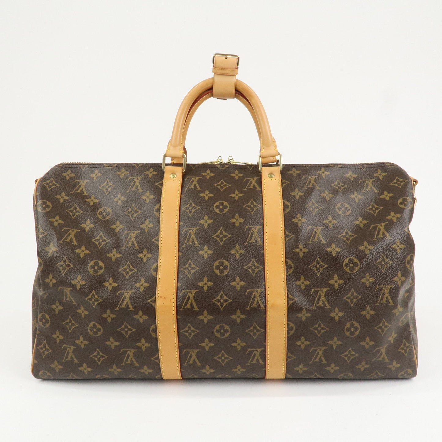Louis Vuitton Monogram Keep All 50 Bandouliere Boston Bag M41416