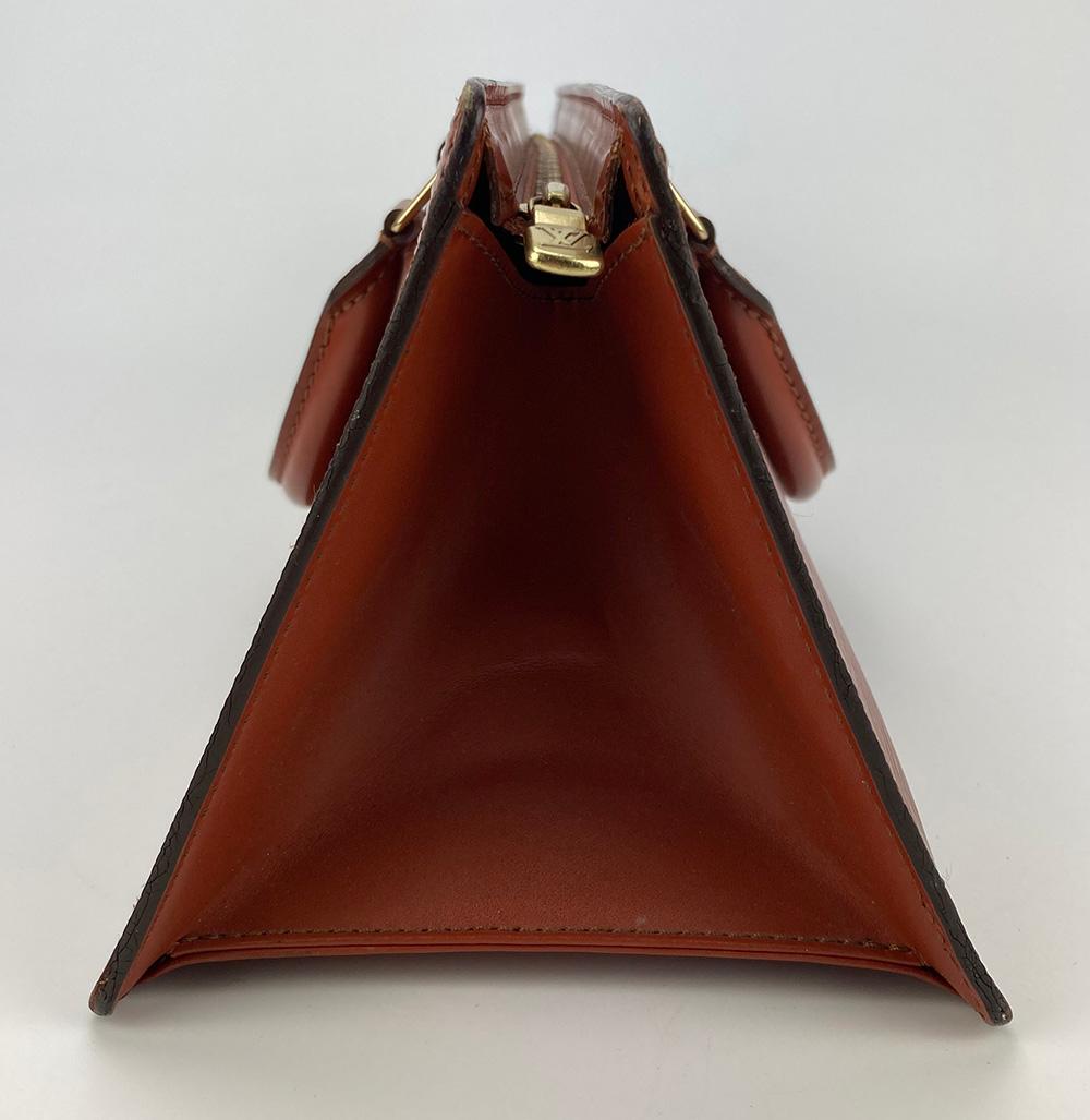 LOUIS VUITTON Brown Epi Sac Triangle Bag