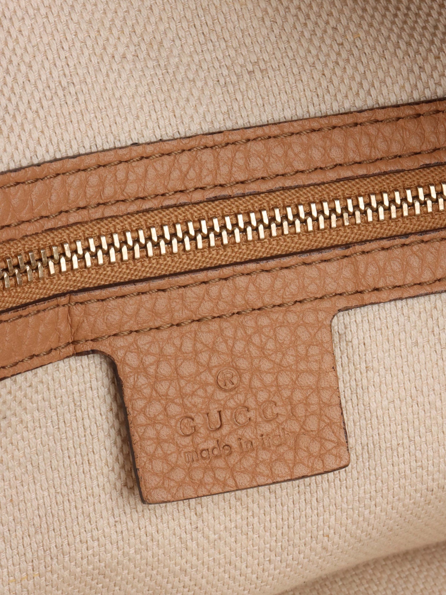 Gucci Beige Soho Hobo Bag.