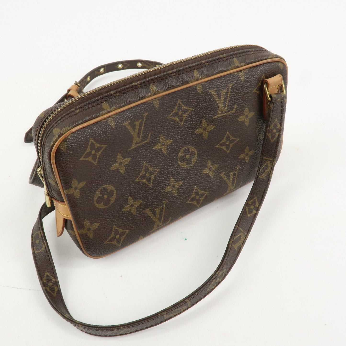 Louis Vuitton Monogram Pochette Marly Bandouliere Bag Brown M51828