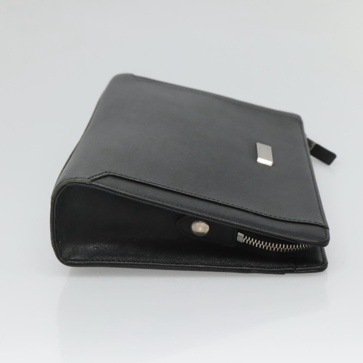 Burberry Black Leather Clutch Bag ( )