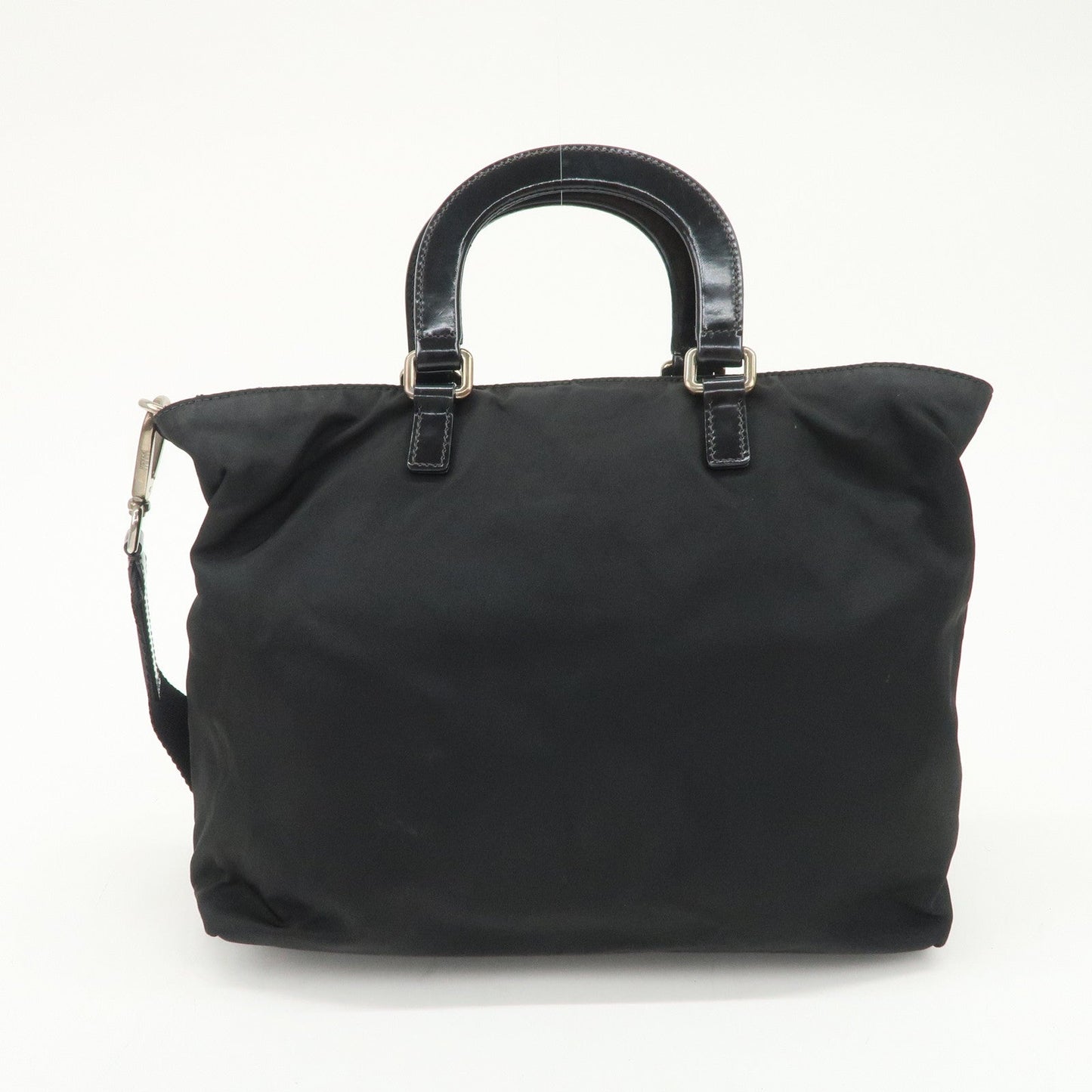 PRADA Nylon Leather 2Way Bag Hand Bag Shoulder Bag Black BR3228