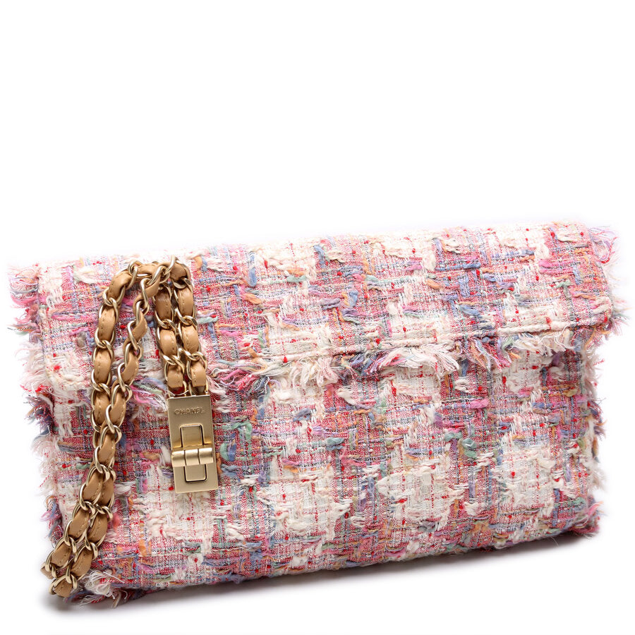 Chanel Reissue Vertical Lock Tweed Flap 8M Bag