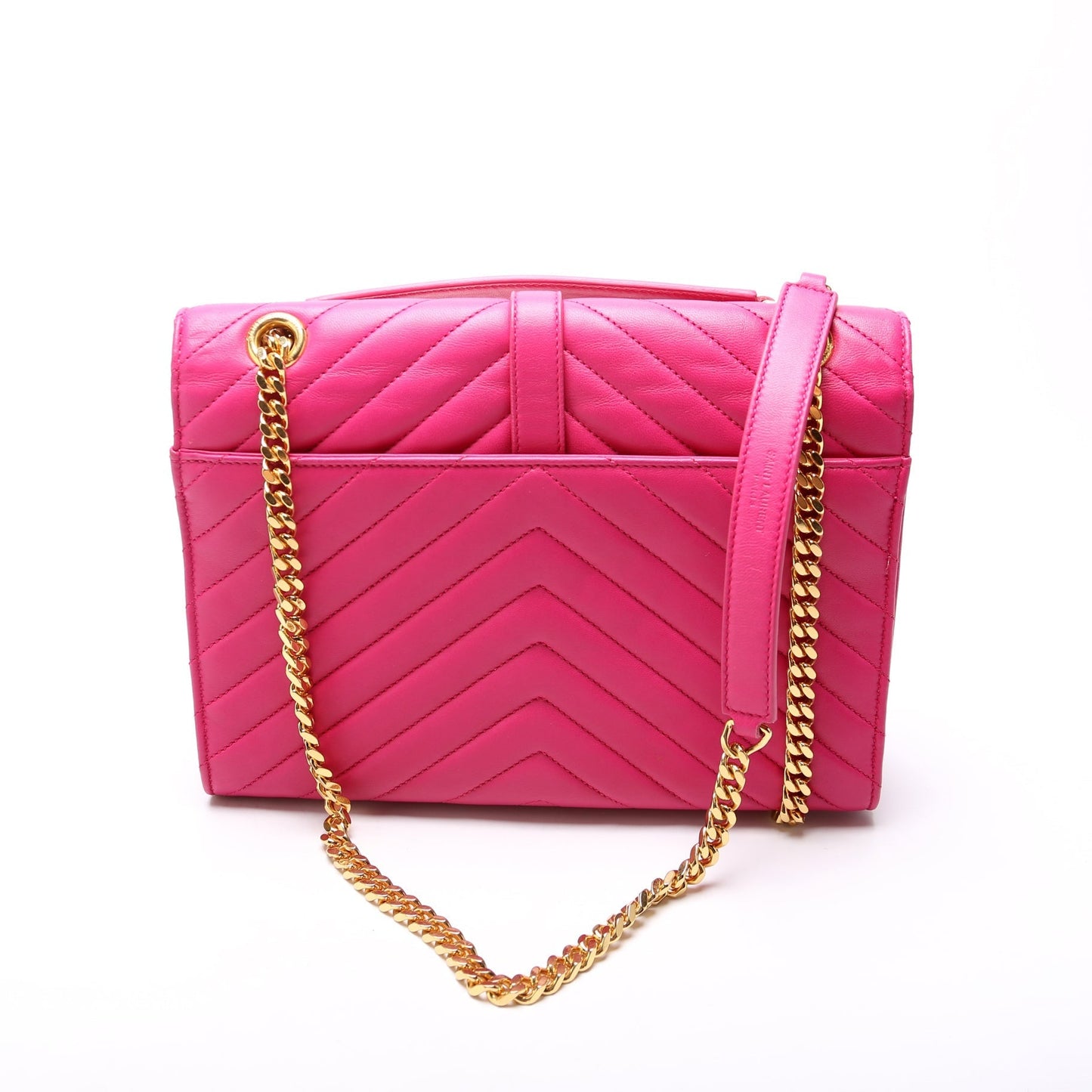 Saint Laurent Lambskin Monogram Satchel Medium 396908 Bag